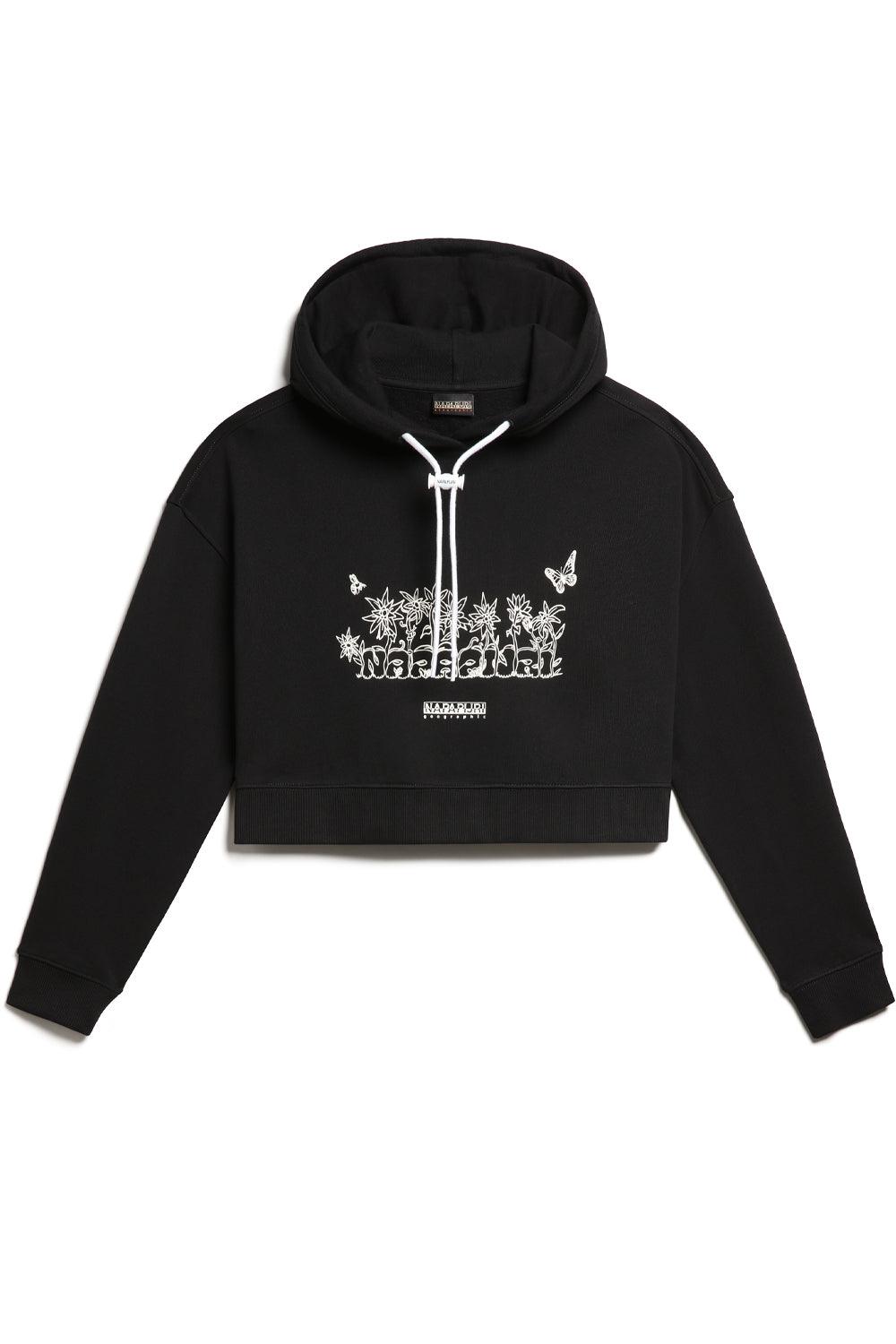 Napapijri-B-Veny H Cropped Black-Sweatshirts & Hoodies-1-fleurdirect.live