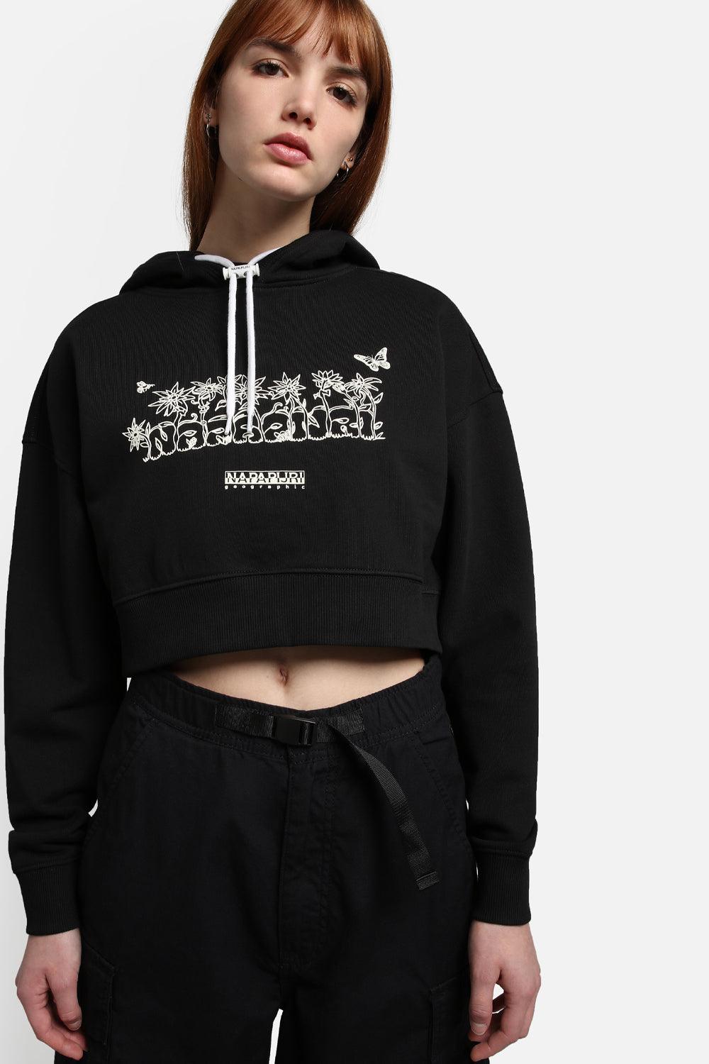 Napapijri-B-Veny H Cropped Black-Sweatshirts & Hoodies-2-fleurdirect.live