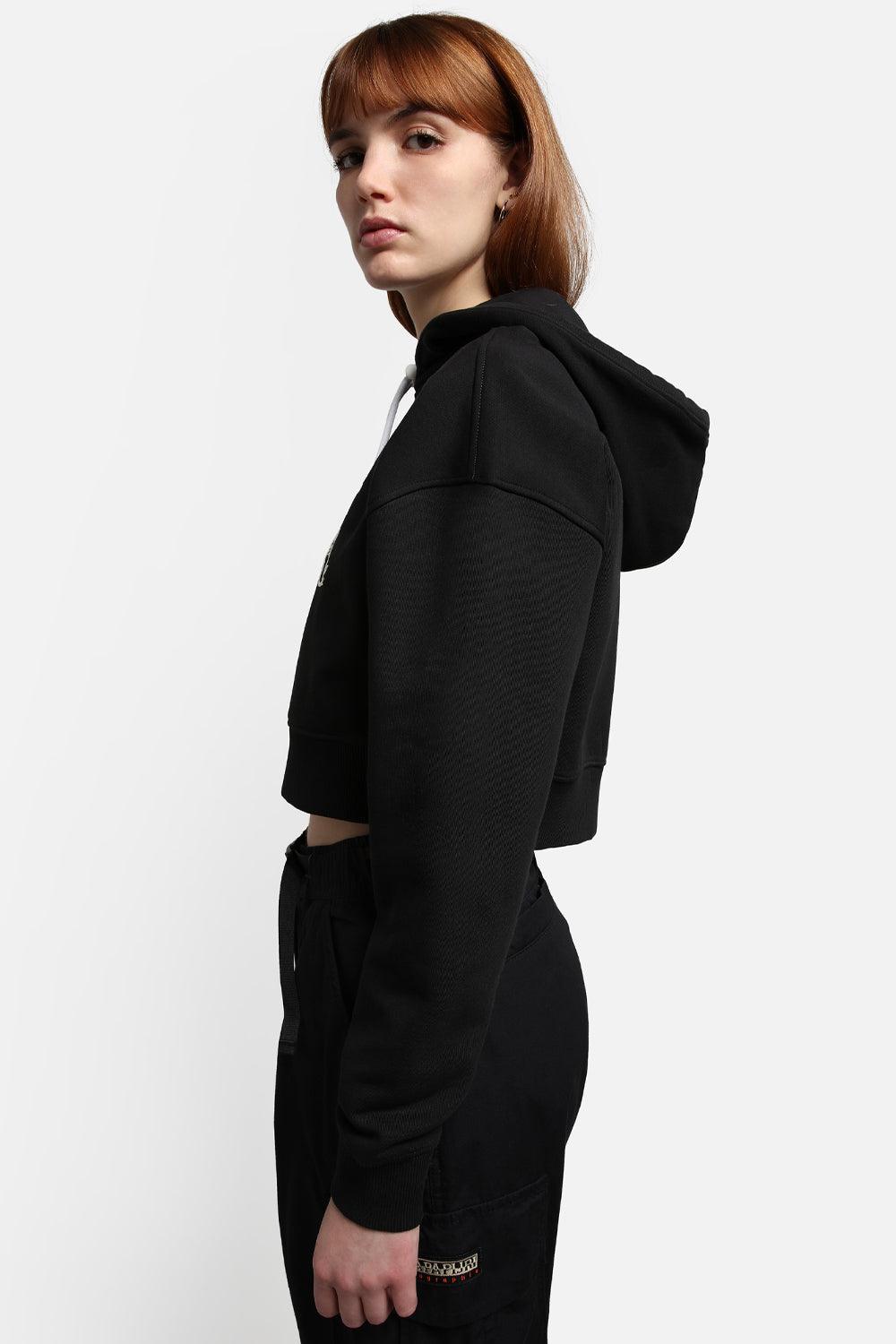 Napapijri-B-Veny H Cropped Black-Sweatshirts & Hoodies-3-fleurdirect.live