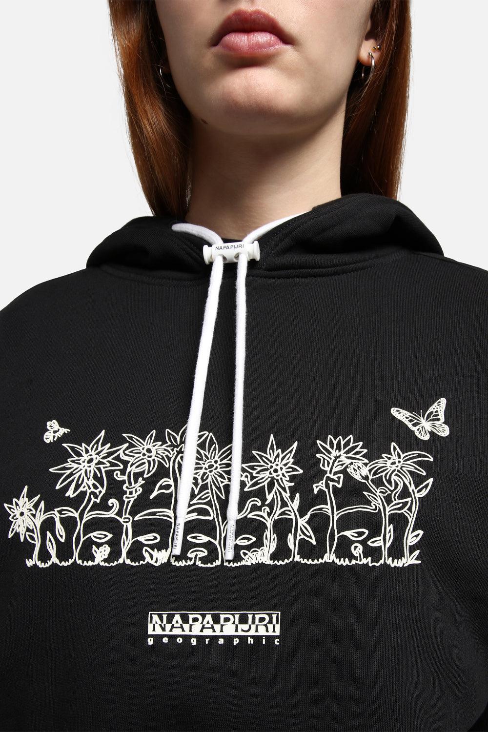 Napapijri-B-Veny H Cropped Black-Sweatshirts & Hoodies-5-fleurdirect.live
