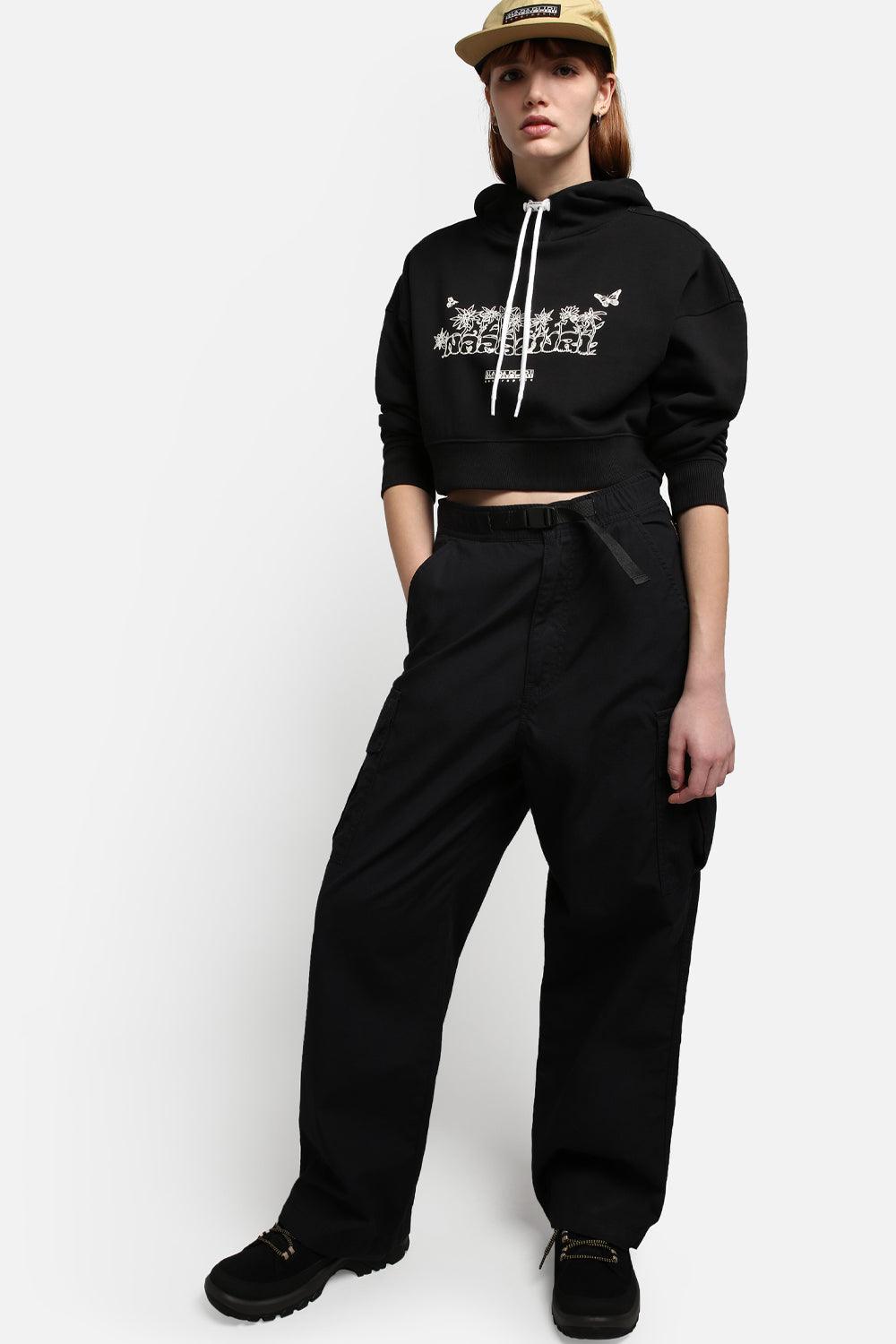 Napapijri-B-Veny H Cropped Black-Sweatshirts & Hoodies-7-fleurdirect.live