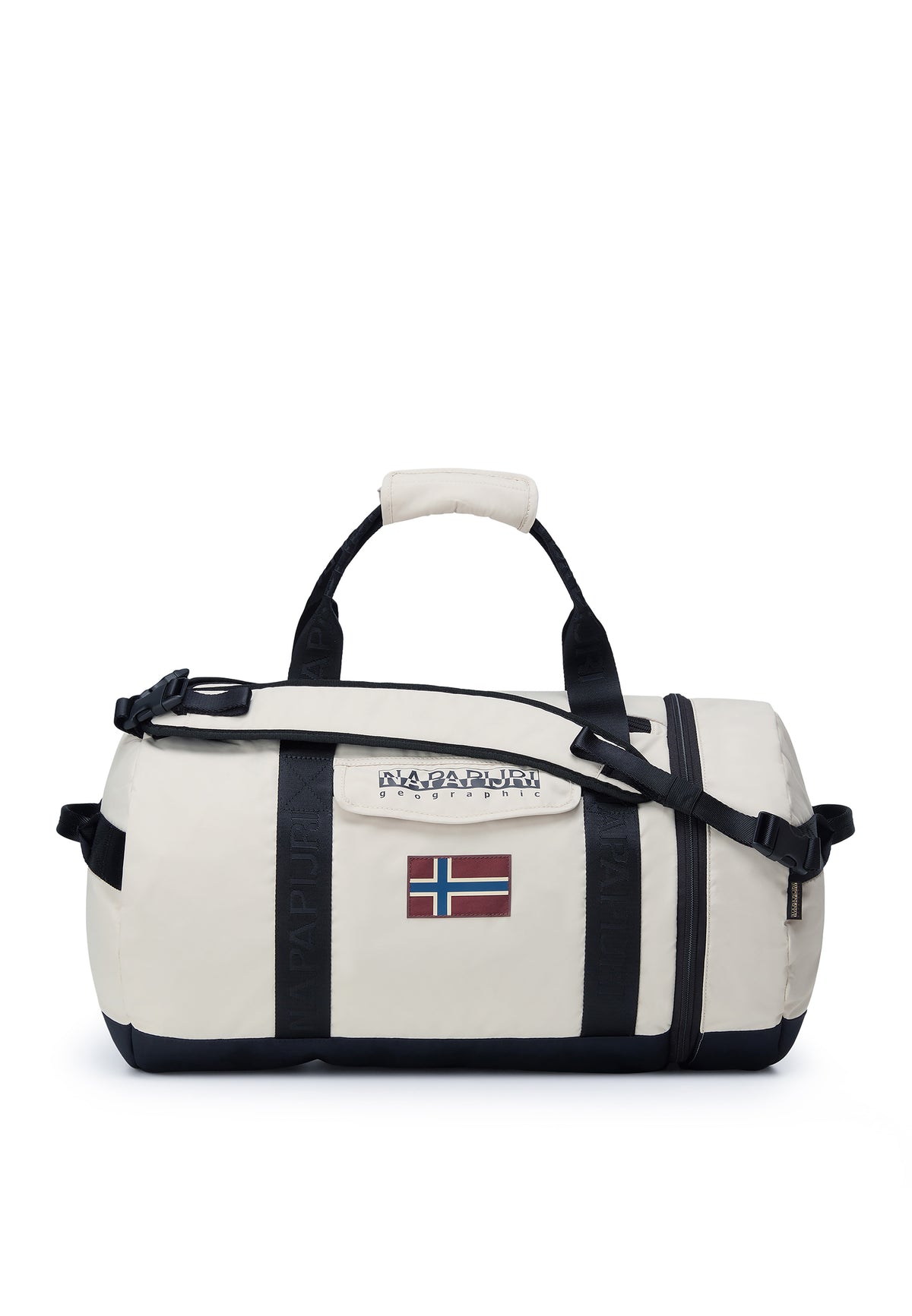 Napapijri-Bering Travel Beige Silver N90-Bavul & Seyahat Çantası-1-fleurdirect.live
