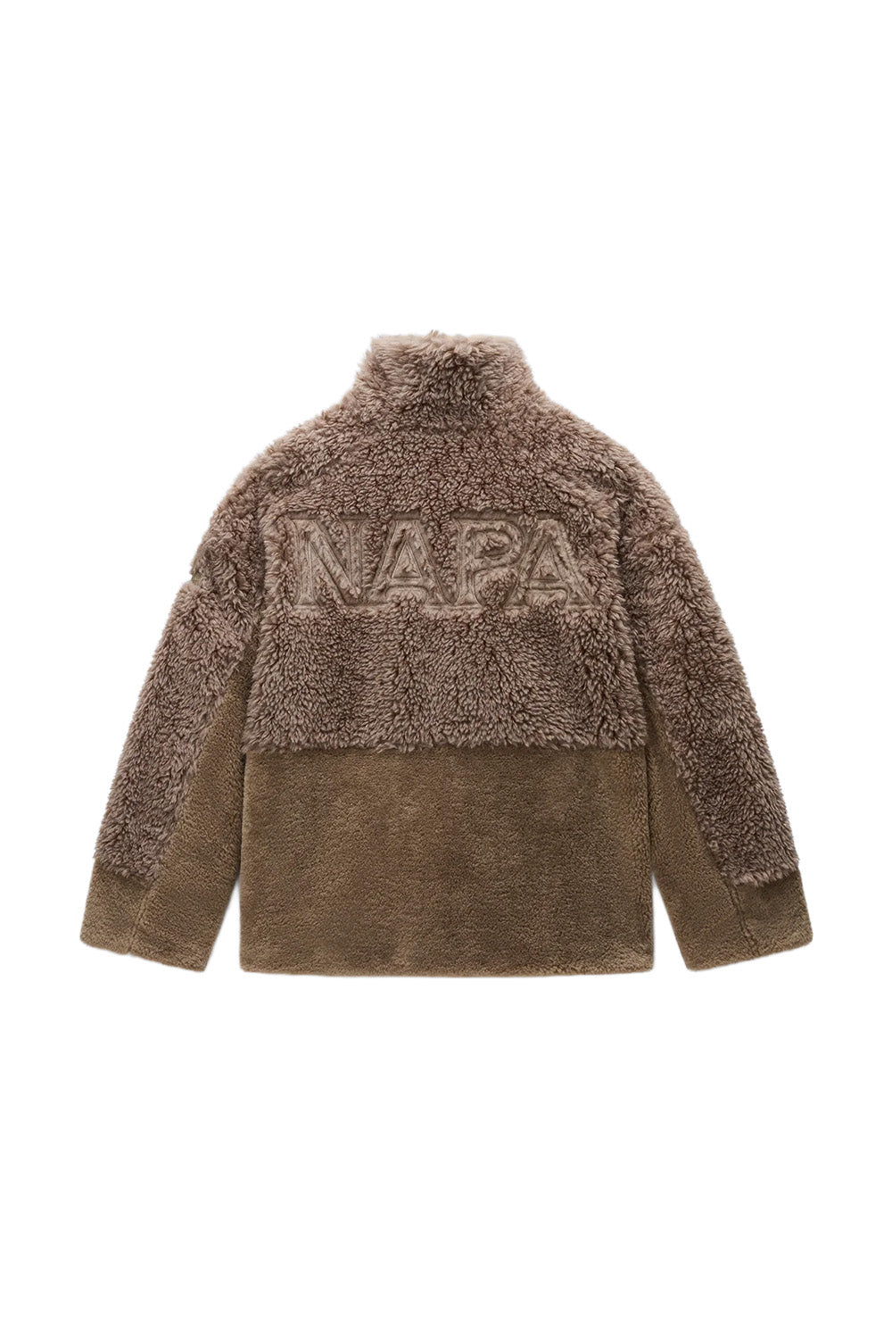 Napapijri-Falkner Fallen Rock Açık Kahverengi Kürklü Kadın Mont-Mont-2-fleurdirect.live