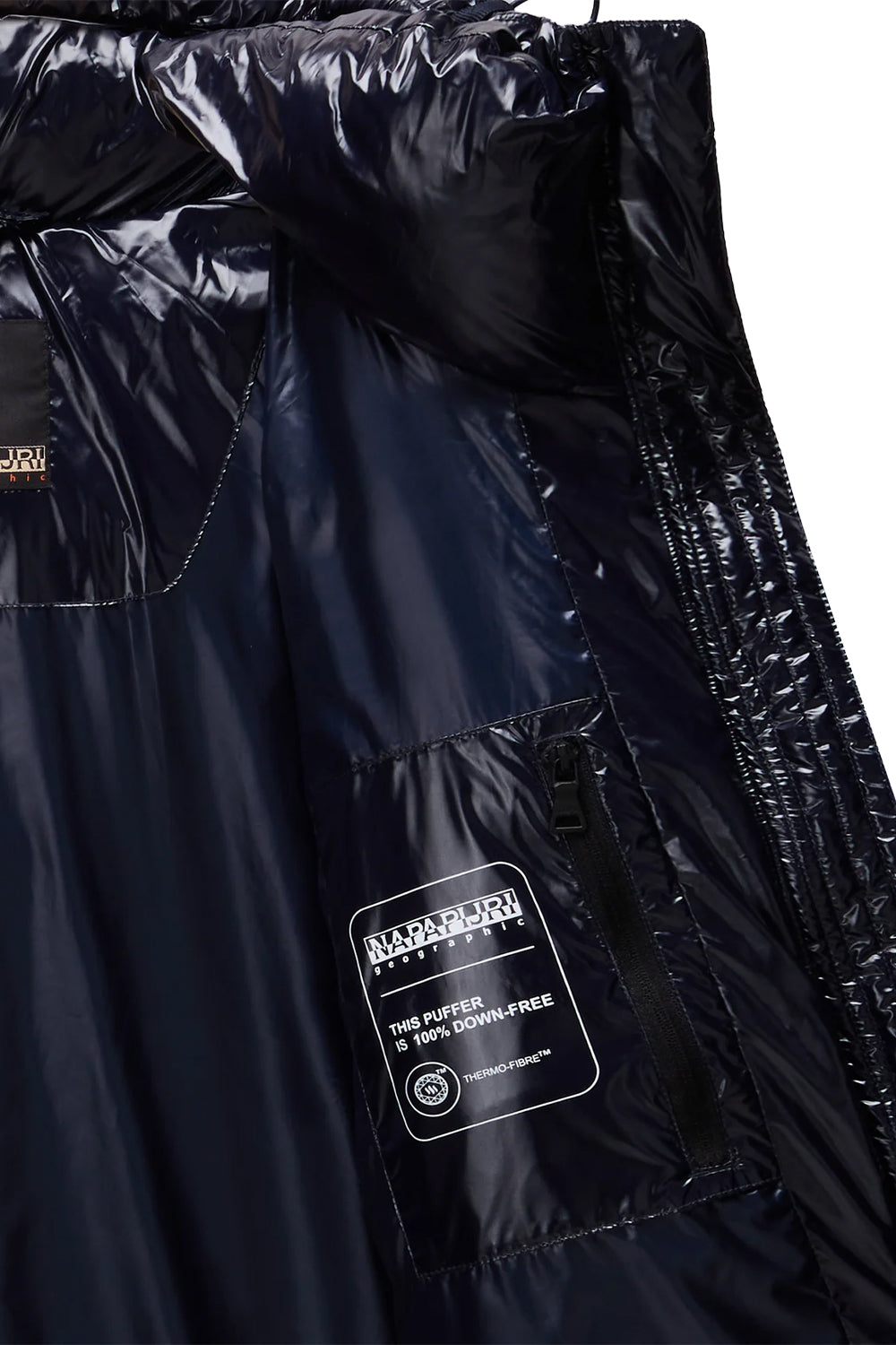 Napapijri-Glane Mirror Puffer Jacket Siyah Kadın Mont-Mont-7-fleurdirect.live