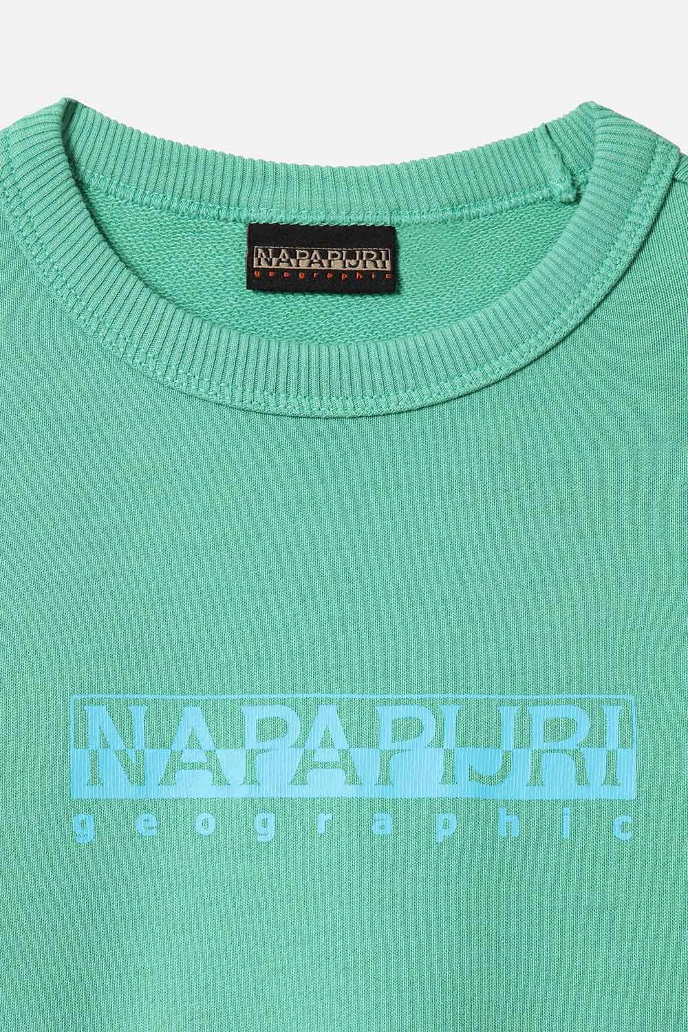 Napapijri-Kids B-Box C 1 Green Spruce-Sweatshirts & Hoodies-5-fleurdirect.live