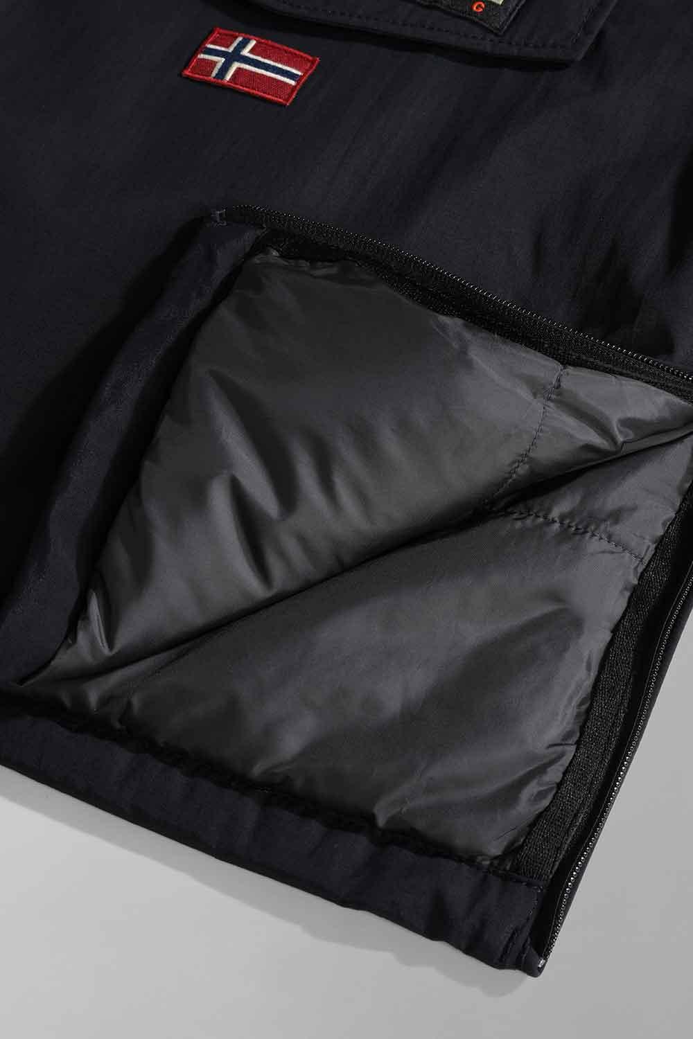 Napapijri-Kids Rainforest Pocket 2 Black-Yağmurluk-3-fleurdirect.live