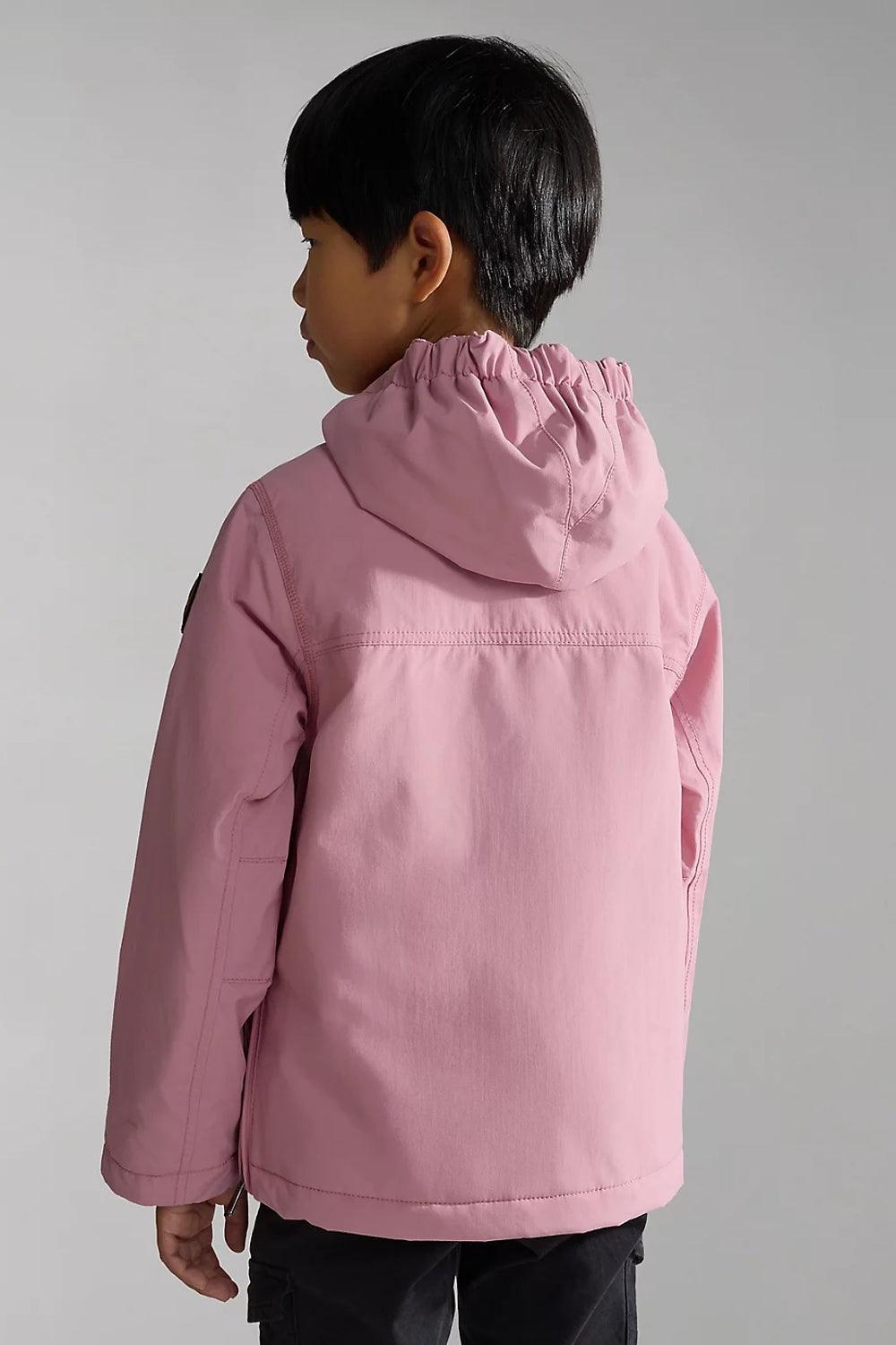 Napapijri-Kids Rainforest Pocket 2 Pink-Yağmurluk-2-fleurdirect.live