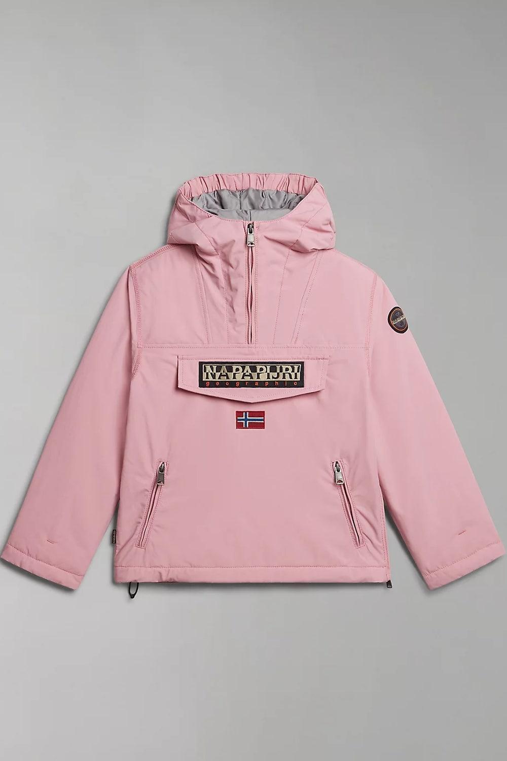 Napapijri-Kids Rainforest Pocket 2 Pink-Yağmurluk-7-fleurdirect.live