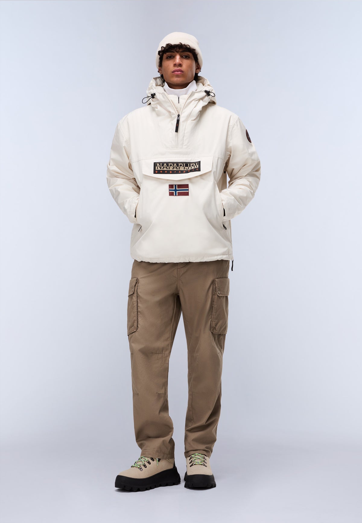 Napapijri-Rainforest Next Beige Dimity Bej Mont-Mont-9-fleurdirect.live