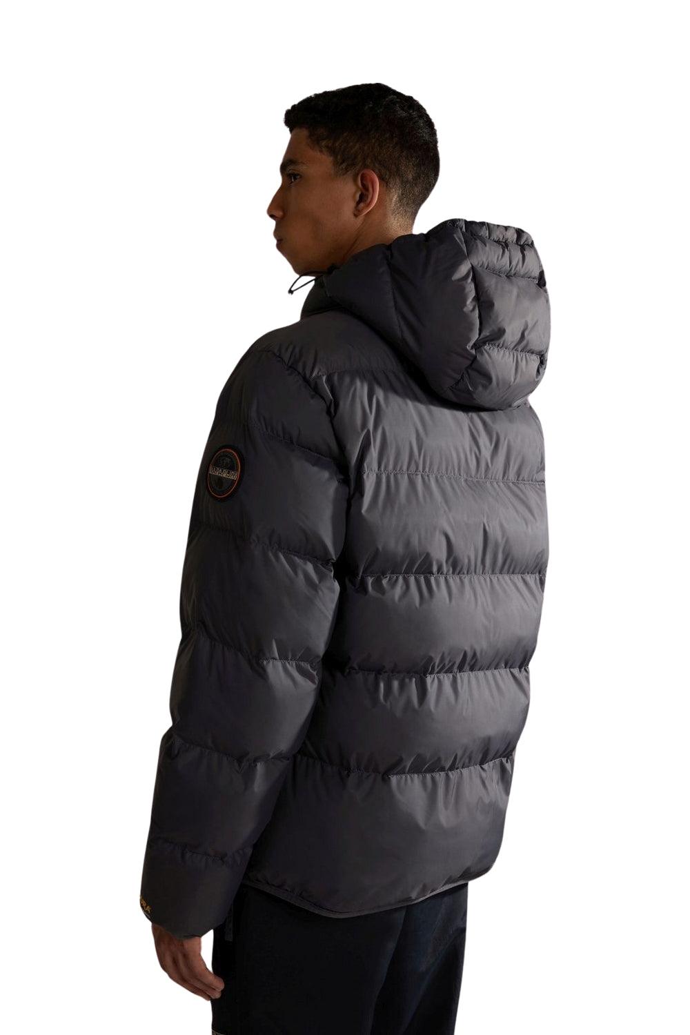 Napapijri-Rainforest OP WI PUF Dark Grey Solid-Yağmurluk-2-fleurdirect.live