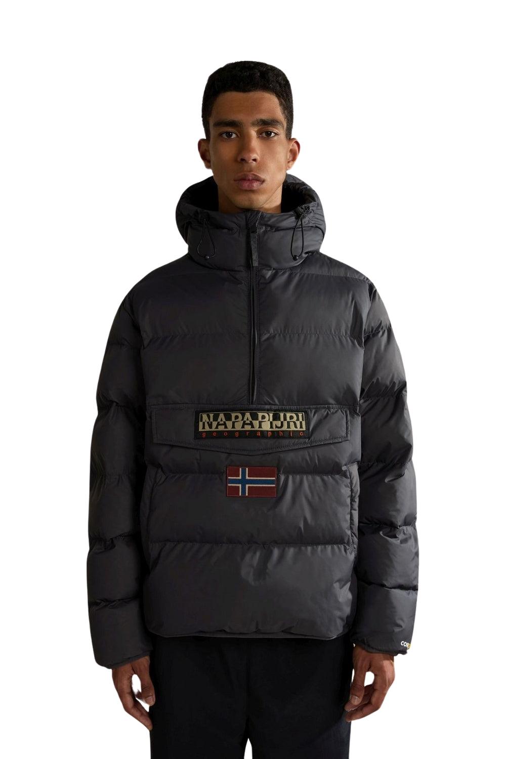Napapijri-Rainforest OP WI PUF Dark Grey Solid-Yağmurluk-7-fleurdirect.live