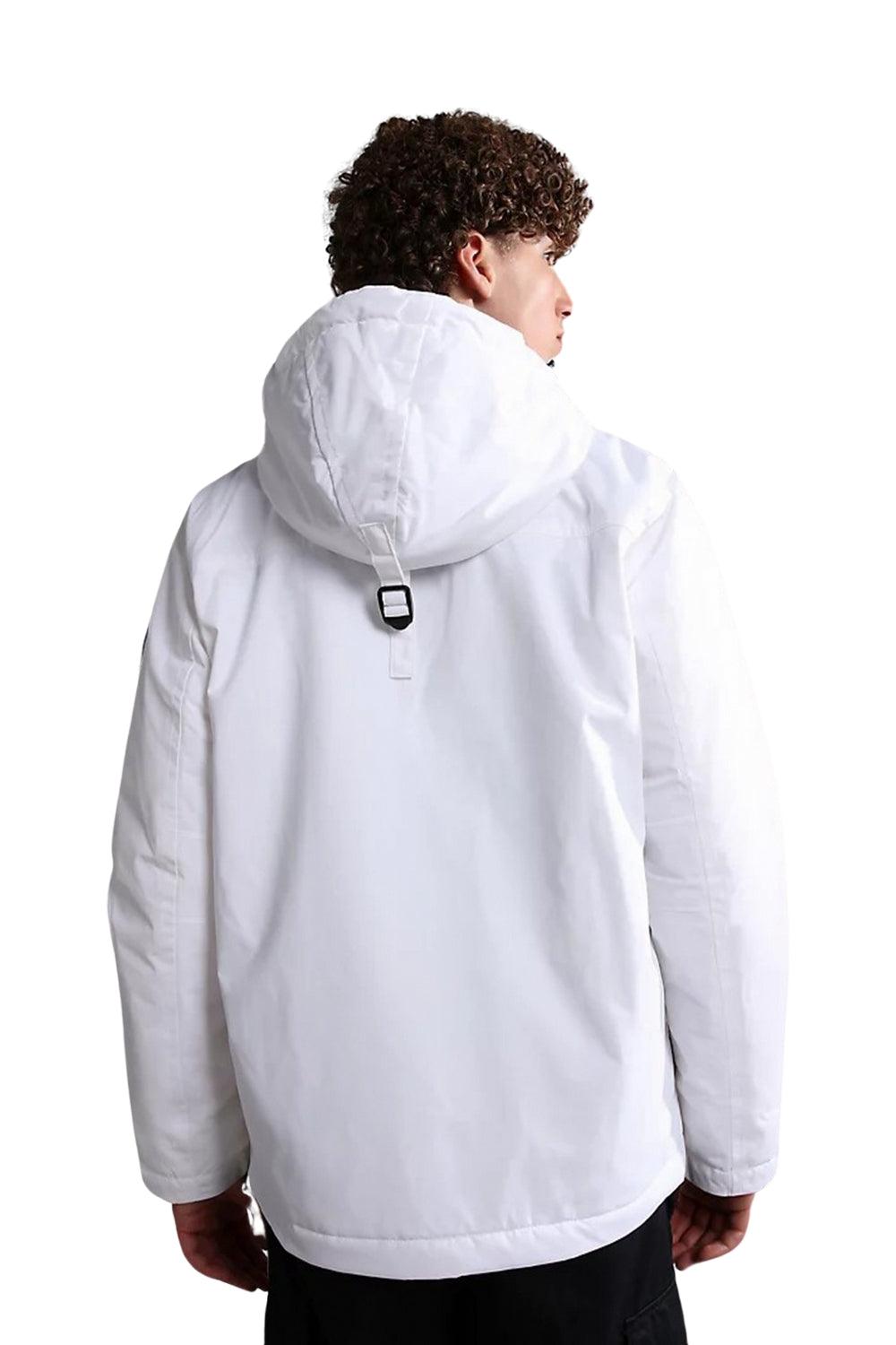 Napapijri-Rainforest Pocket 2 Bright White-Yağmurluk-3-fleurdirect.live