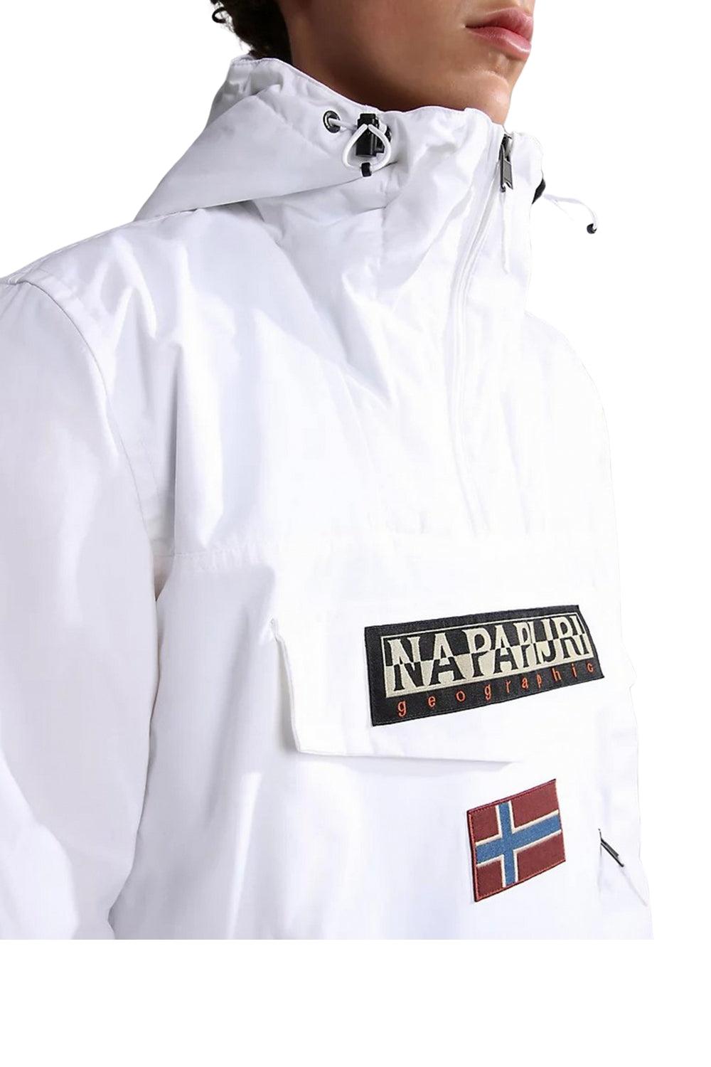 Napapijri-Rainforest Pocket 2 Bright White-Yağmurluk-5-fleurdirect.live
