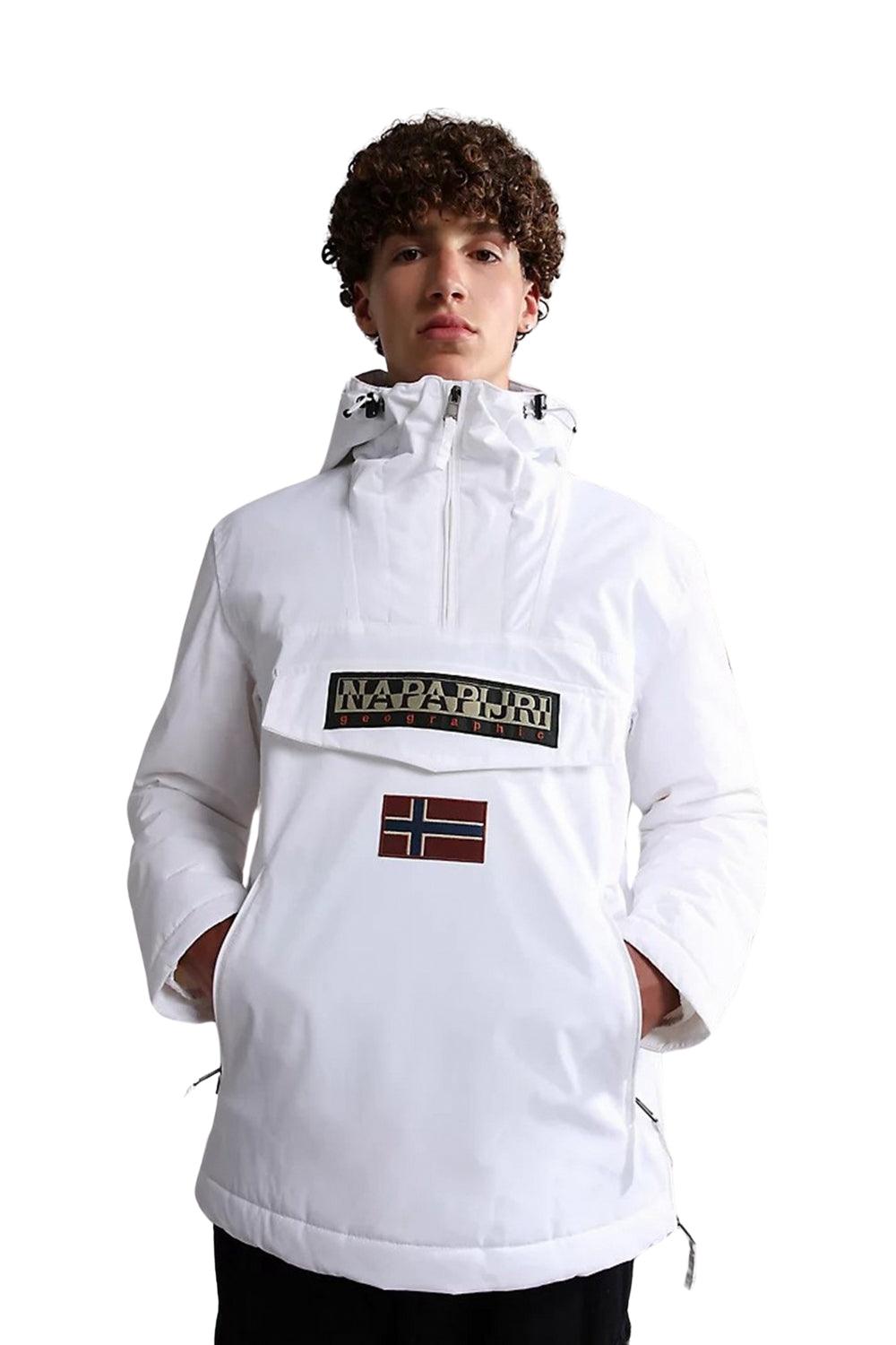 Napapijri-Rainforest Pocket 2 Bright White-Yağmurluk-9-fleurdirect.live