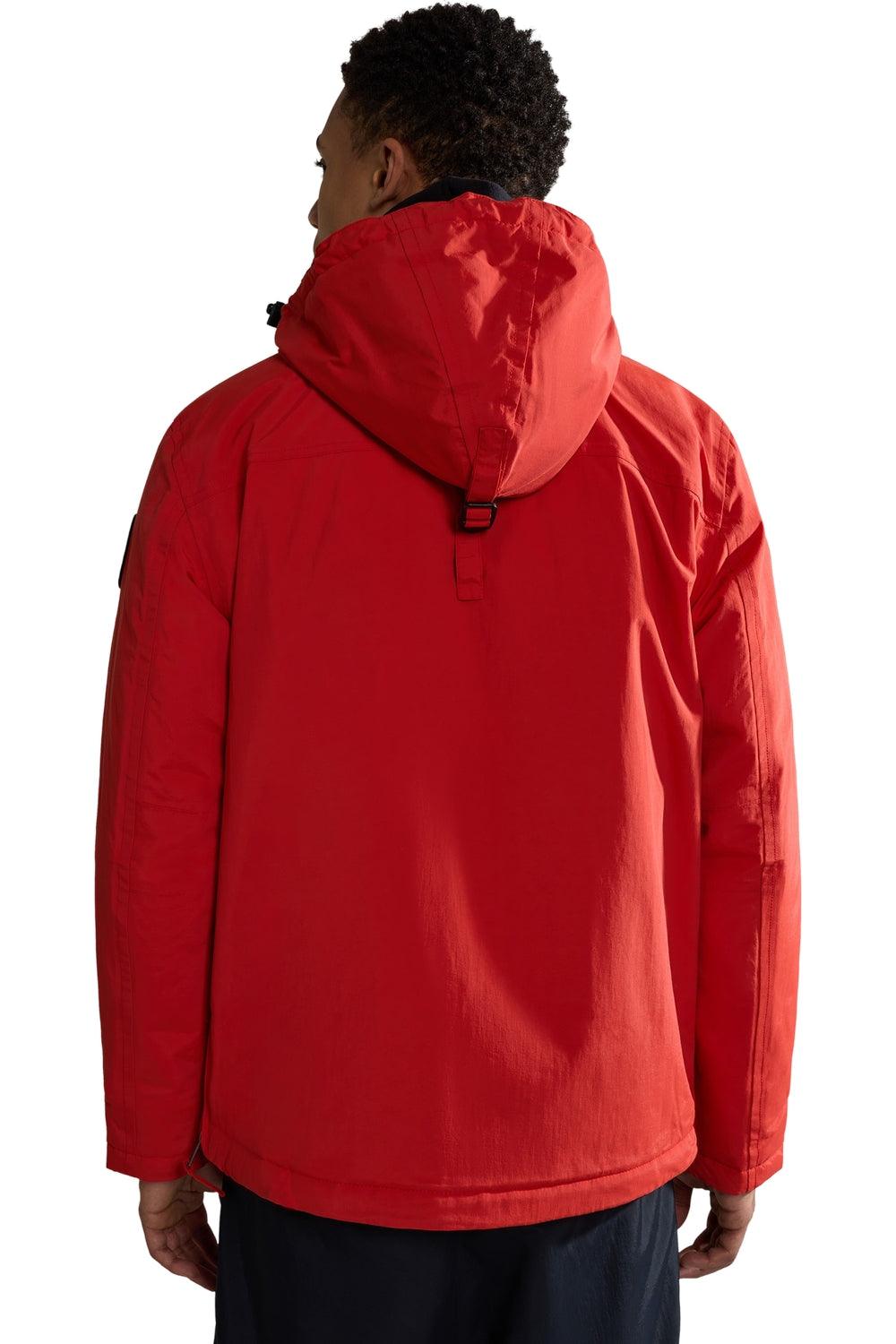 Napapijri-Rainforest Pocket 2 Red Poppy-Yağmurluk-2-fleurdirect.live
