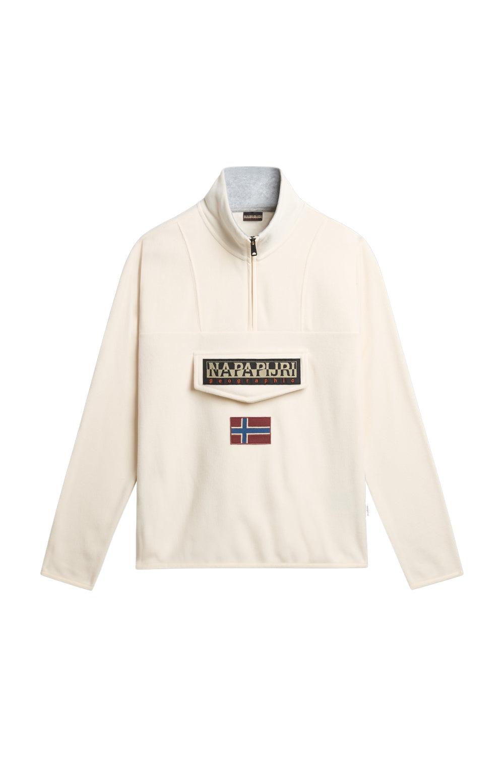 Napapijri-T-Burgee HZ Whitecap Gray-Sweatshirts & Hoodies-3-fleurdirect.live