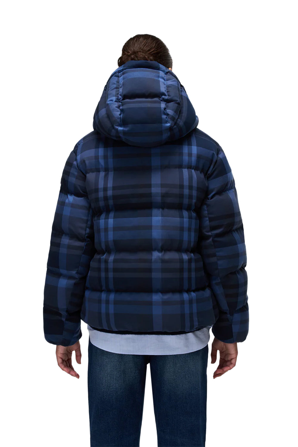 Napapijri-Napapijri ThermoFibre® Glane Check Puffer CORDURA® Jacket Ekoseli Lavicert Kadın Mont-Mont-8-fleurdirect.live