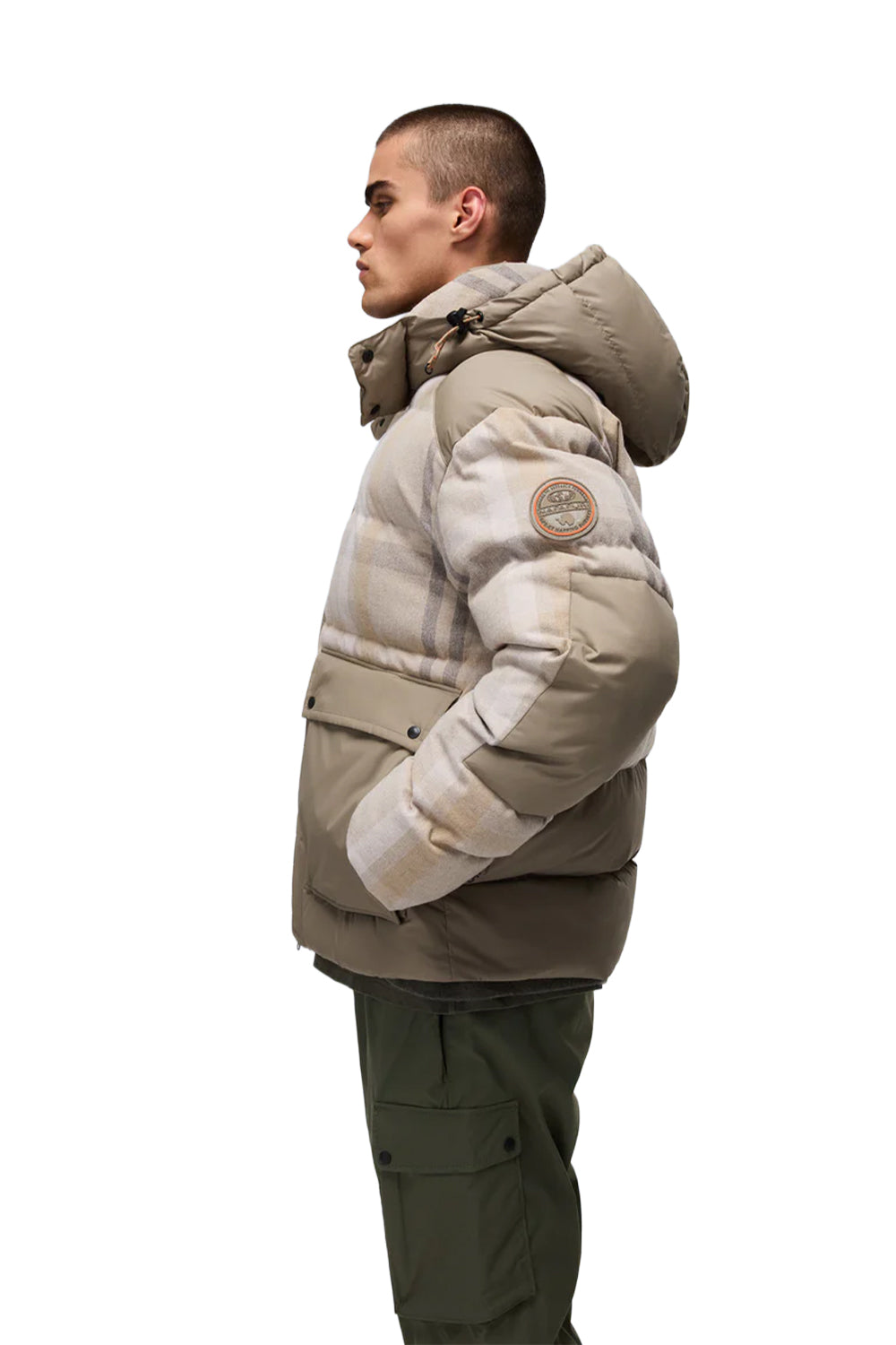 Napapijri-Napapijri ThermoFibre® Tires Puffer CORDURA® Jacket Yeşil Erkek Mont-Mont-6-fleurdirect.live