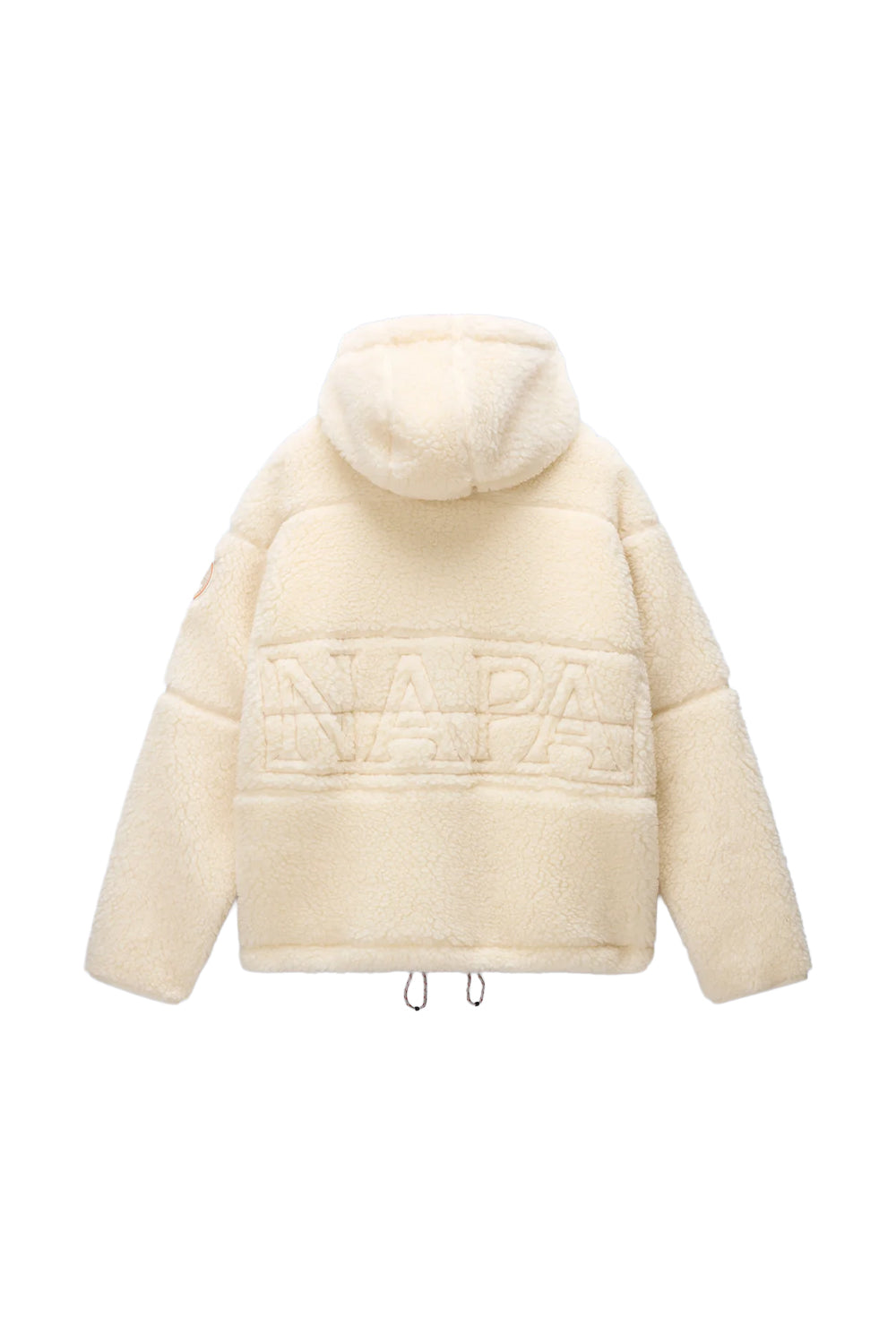 Napapijri-Tires Full-Zip Fleece Erkek Peluş Fermuarlı Beyaz Mont-Mont-2-fleurdirect.live