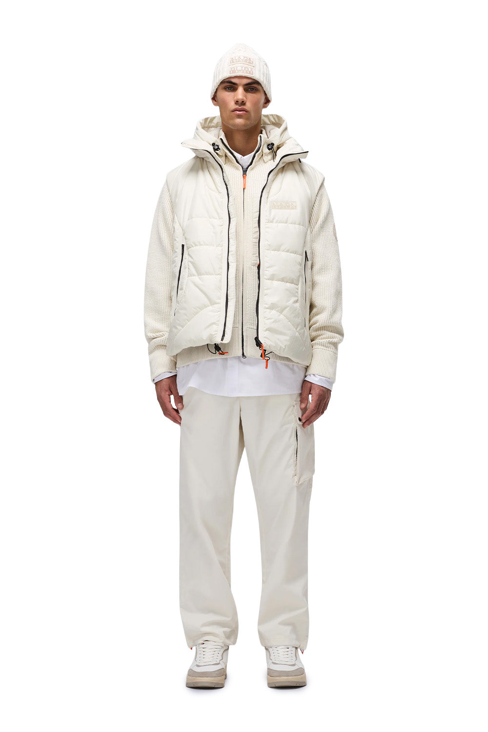 Vanoi Beige Dimity Loose Fit Triko Mevsimlik Mont - 2