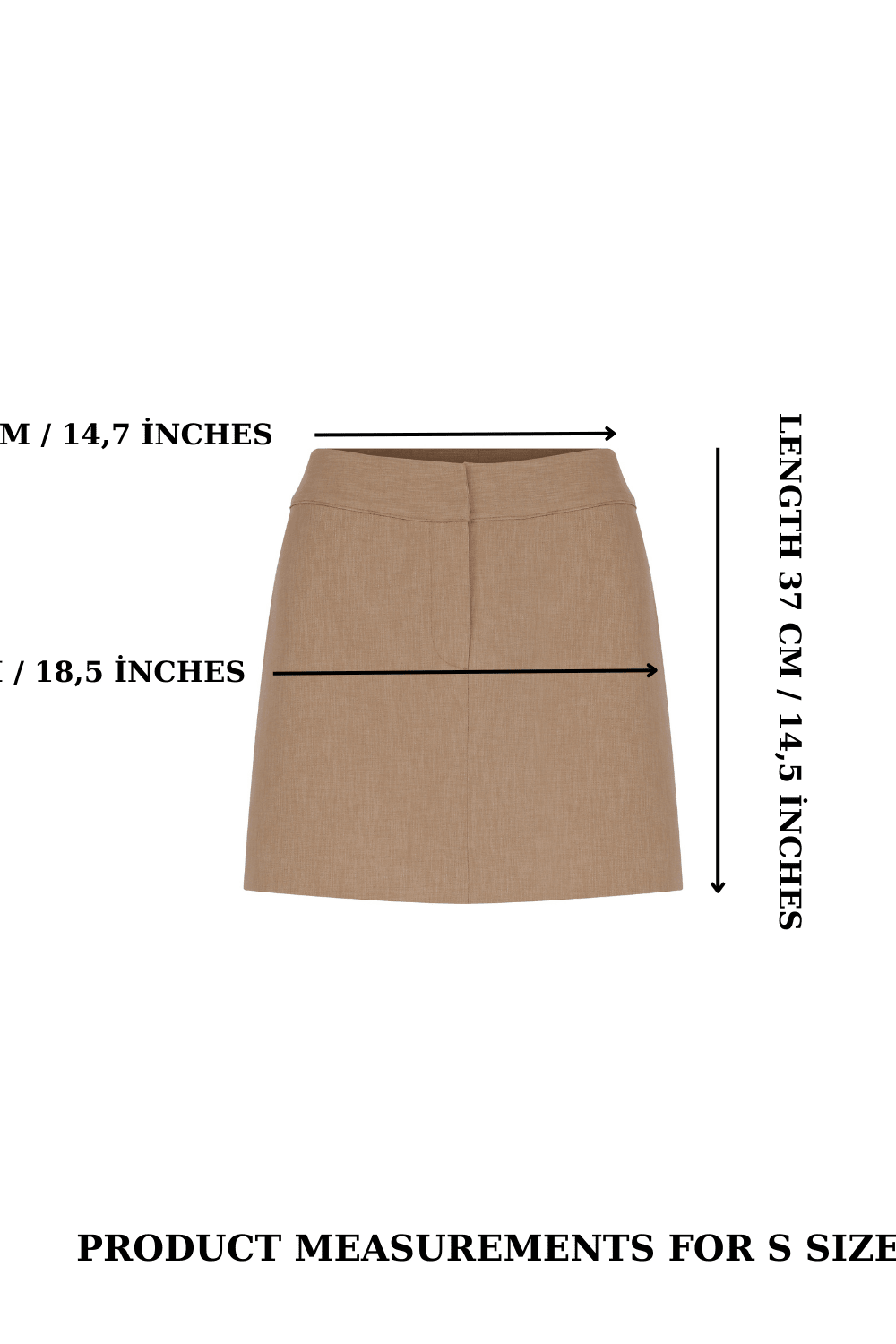 Nazlı Ceren-Marde Mini Etek Almond Buff-Etek-6-fleurdirect.live