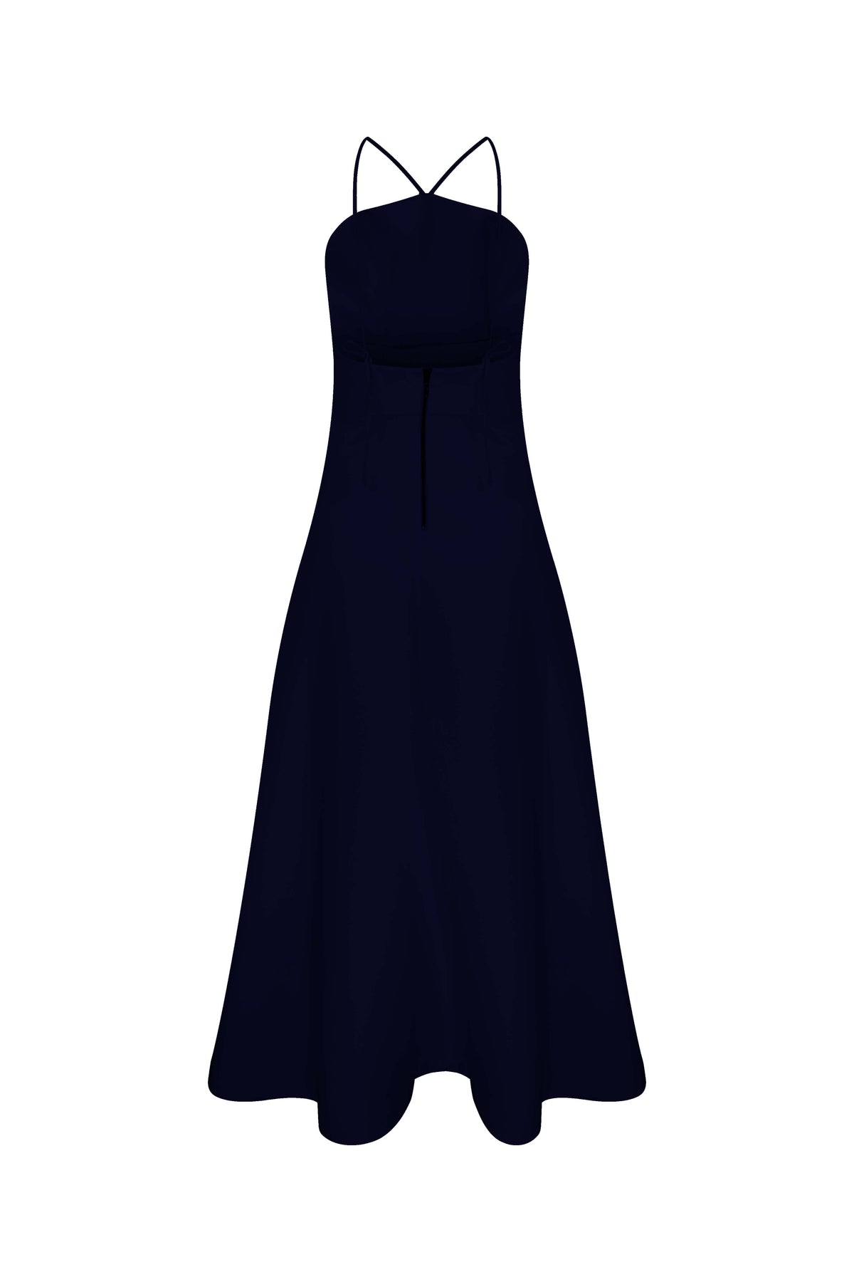 Nazlı Ceren-Riley Midi Elbise Midnight Blue-Elbise-2-fleurdirect.live