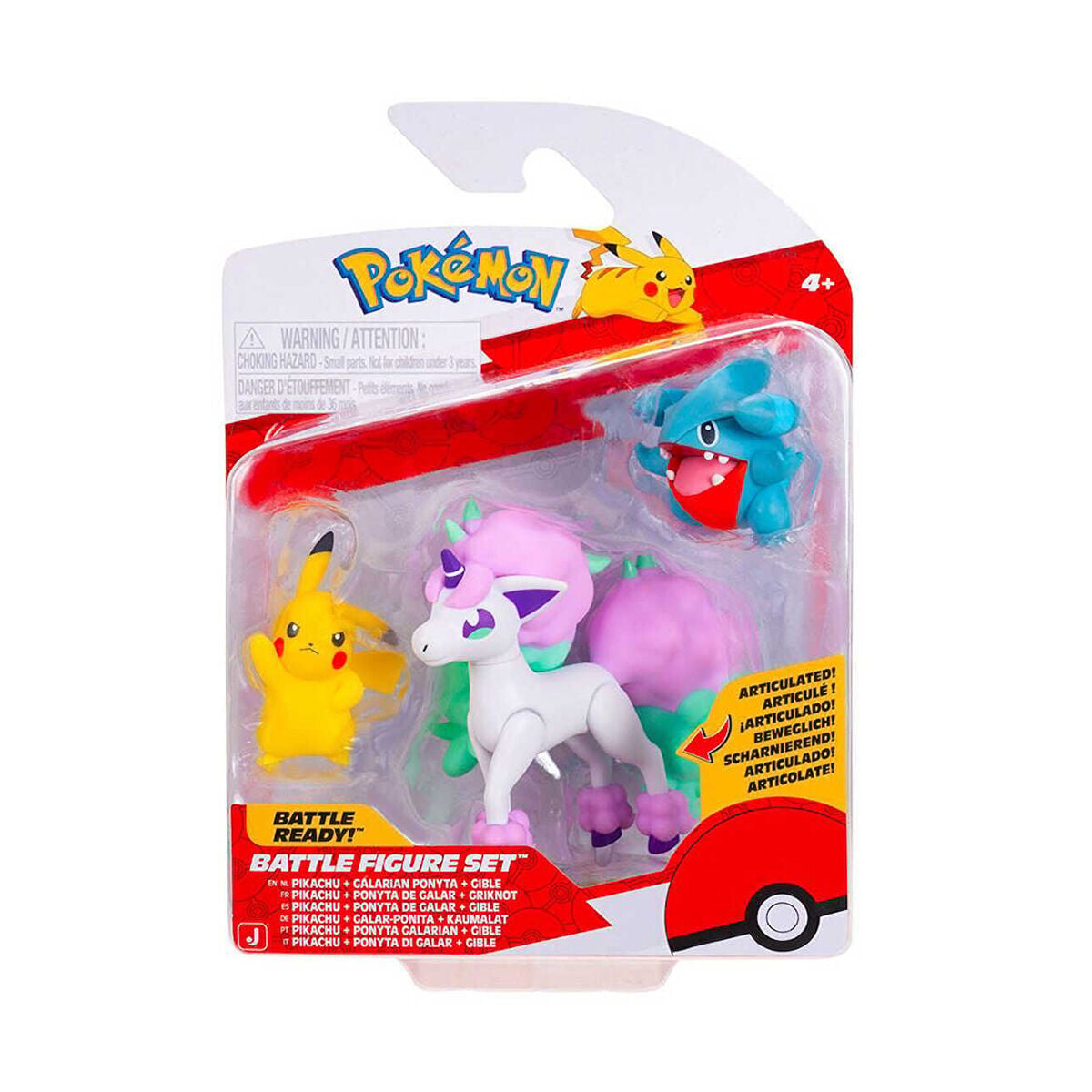 Pok 95155-F Pokemon Battle 3Lü Figür Seti Asorti