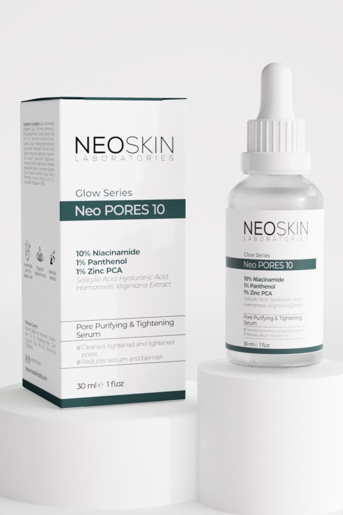 Neoskin-Neo Pores 10 30ml Gözenek Sıkılaştırıcı, Siyah Nokta Ve Akne Karşıtı özel Aydınlatıcı Bakım Serumu-Cilt Serumu-5-fleurdirect.live