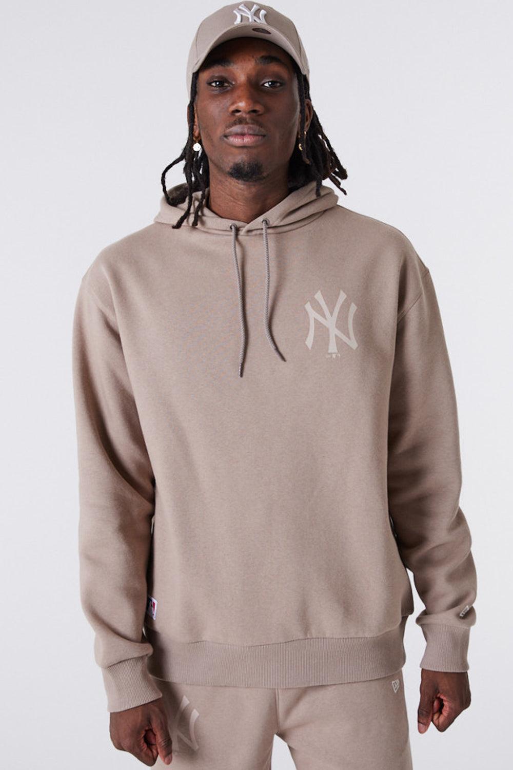 New Era-MLB League Essential Oversized Hoodie Brown-Sweatshirts & Hoodies-1-fleurdirect.live
