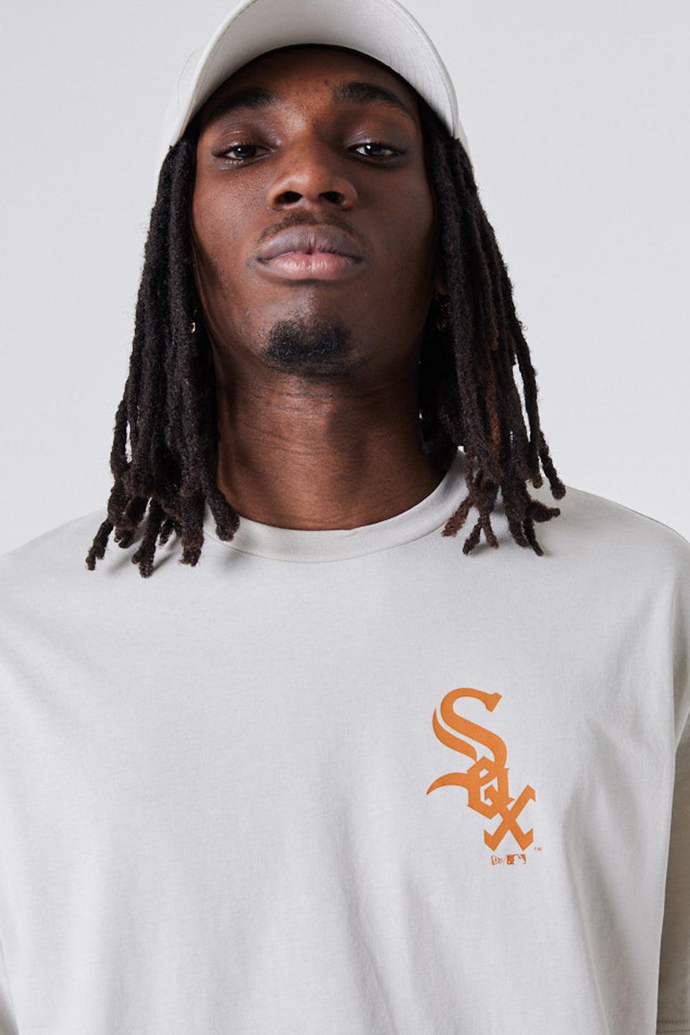 New Era-MLB League Essential Oversized Tee Beige-T-Shirts-1-fleurdirect.live