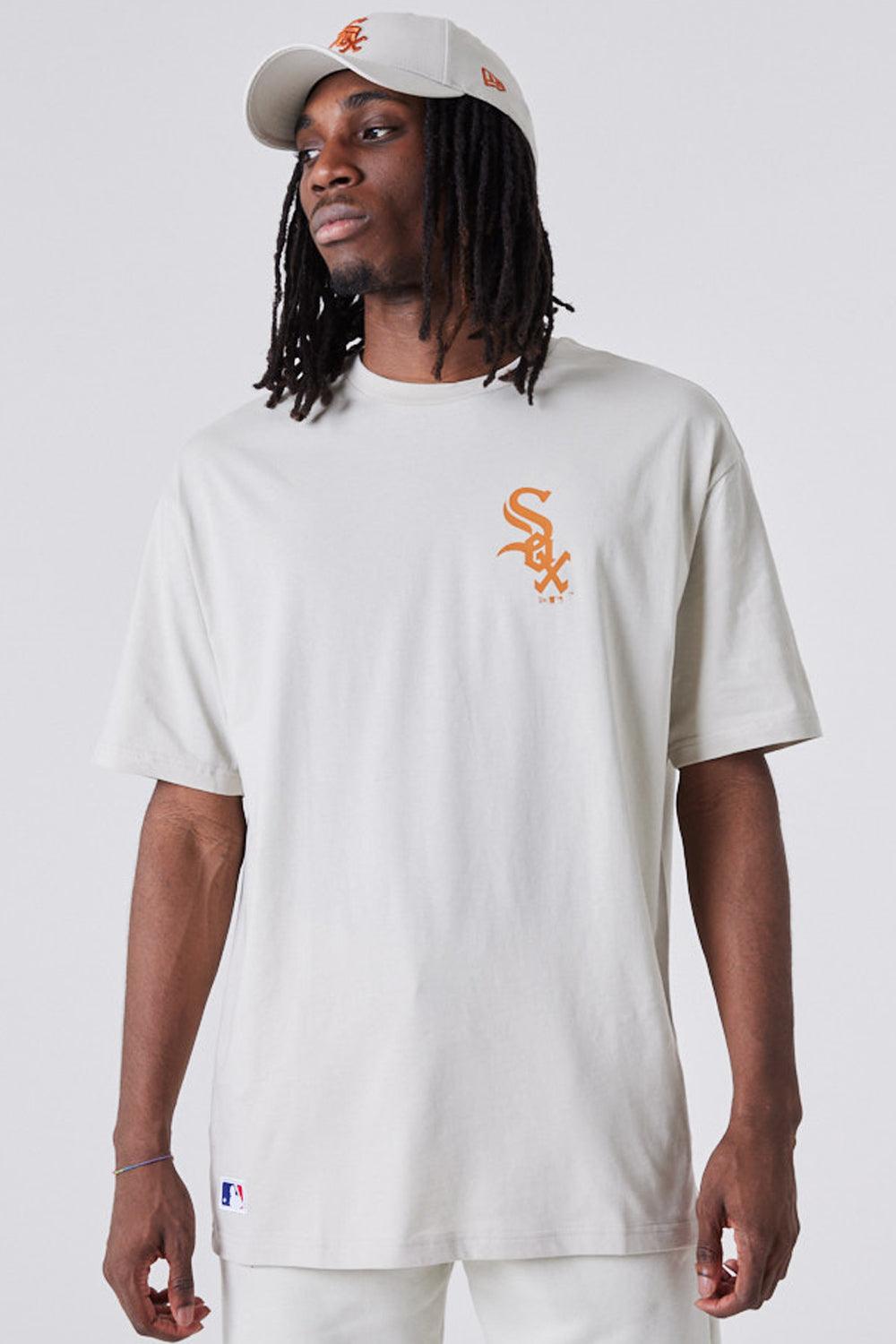 New Era-MLB League Essential Oversized Tee Beige-T-Shirts-2-fleurdirect.live