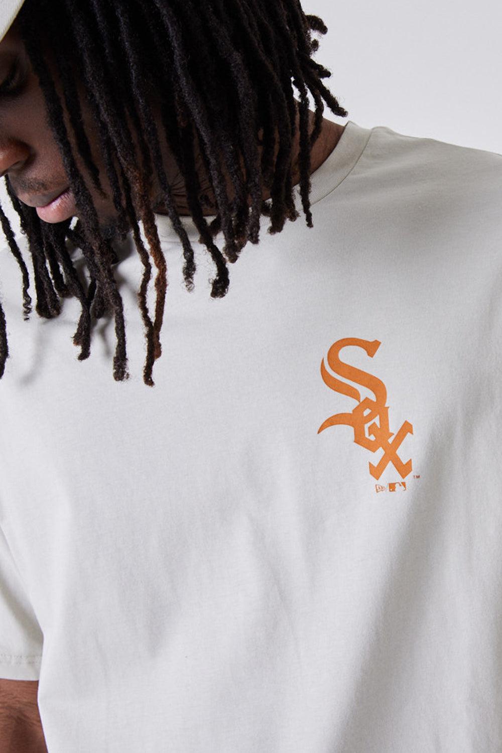 New Era-MLB League Essential Oversized Tee Beige-T-Shirts-3-fleurdirect.live