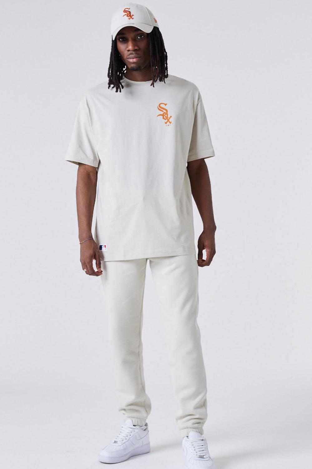 New Era-MLB League Essential Oversized Tee Beige-T-Shirts-5-fleurdirect.live