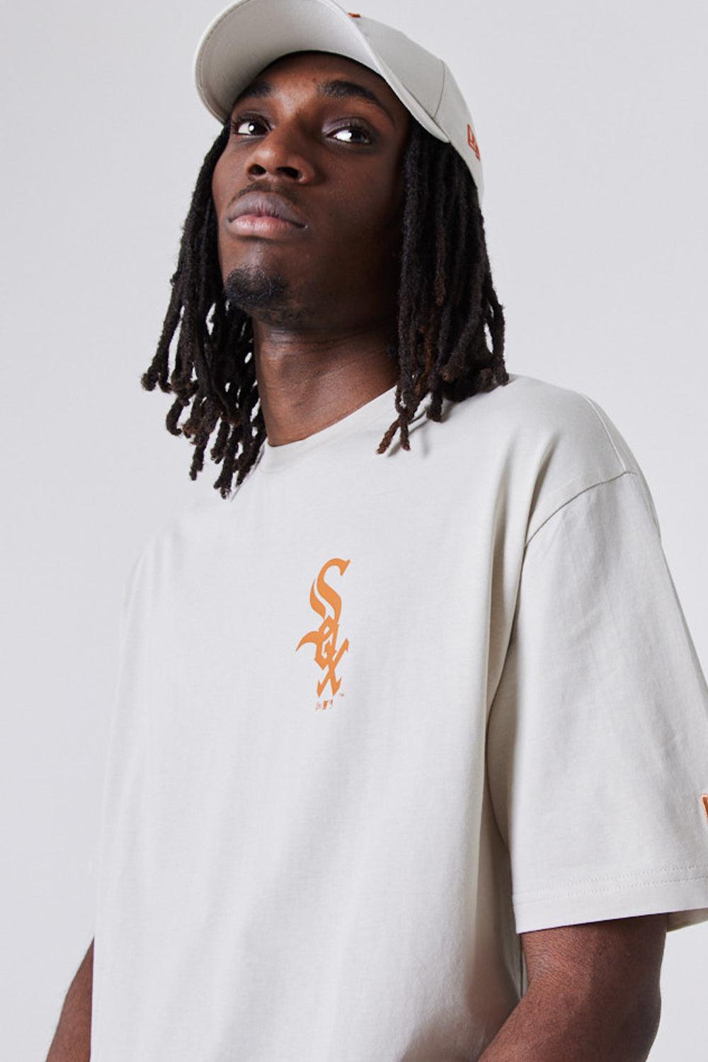 New Era-MLB League Essential Oversized Tee Beige-T-Shirts-7-fleurdirect.live