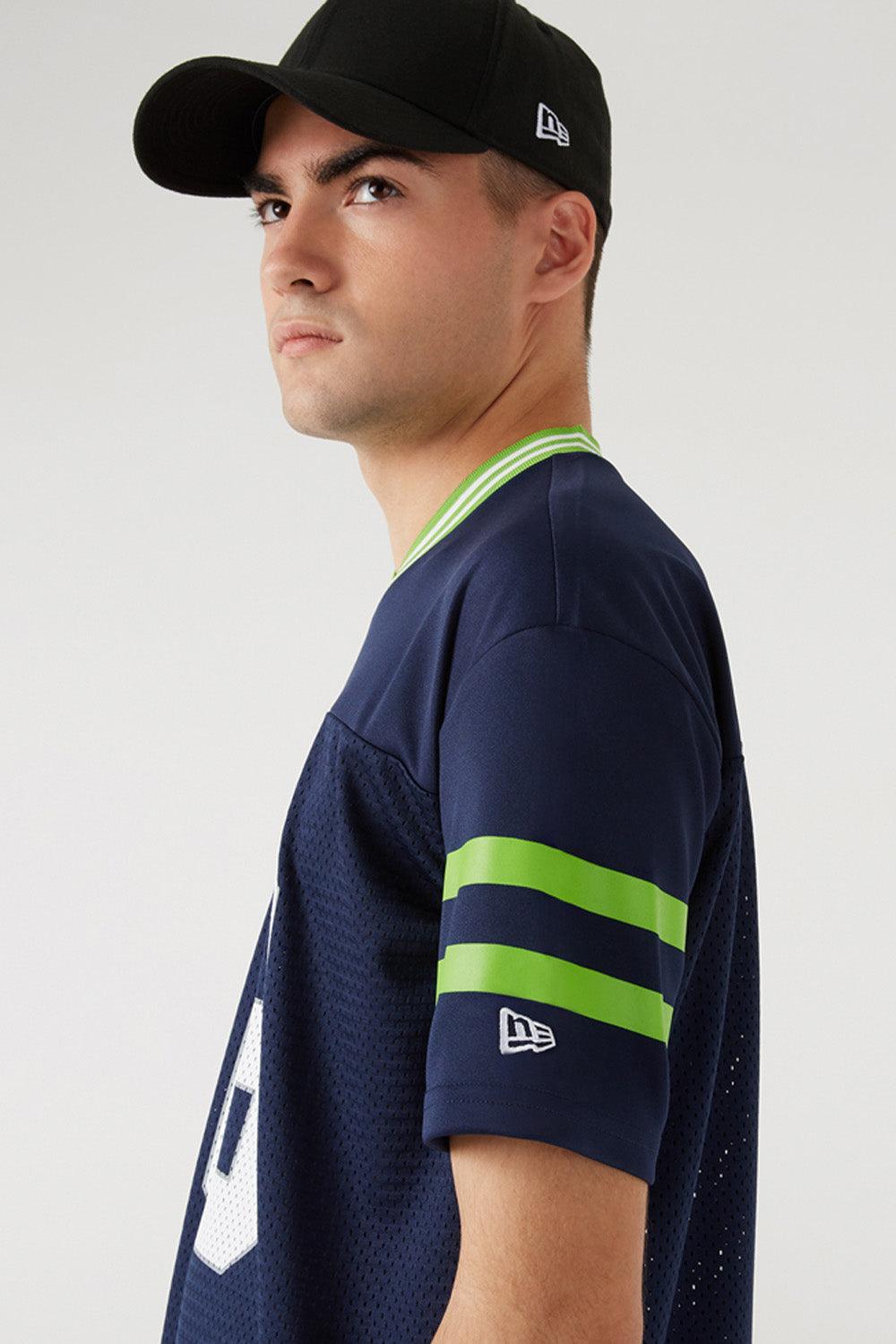 New Era-NFL Logo Oversized Tee Seattle Seahawks-T-Shirts-3-fleurdirect.live