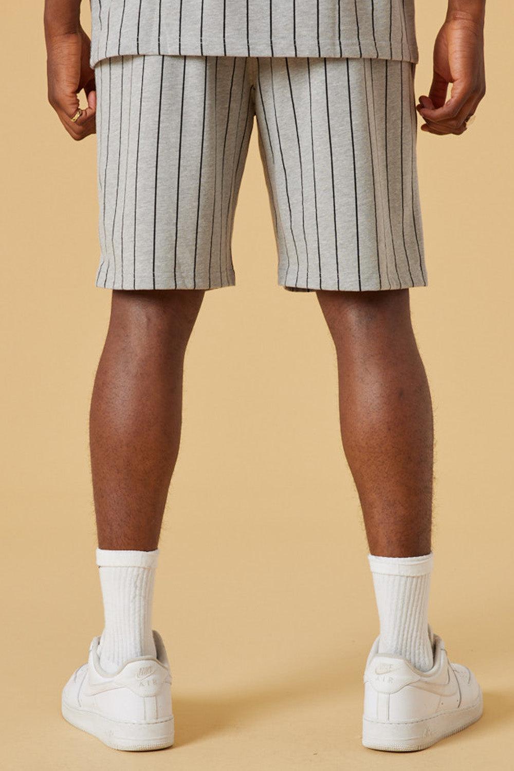 New Era-Pinstripe Short HGRBLK-Şort-2-fleurdirect.live