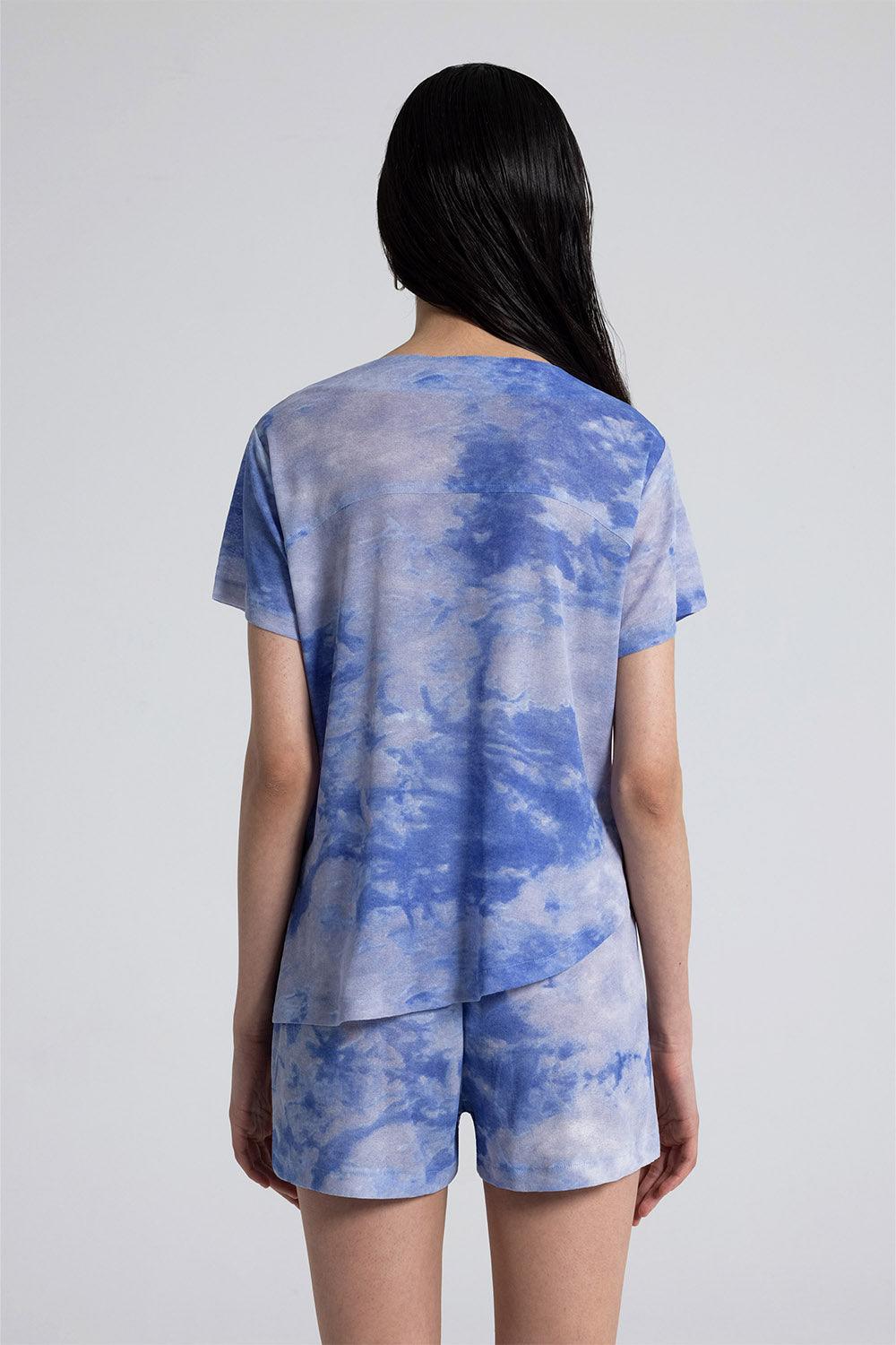 Nil Ergüven-Cielo Desenli Bluz-Top-3-fleurdirect.live