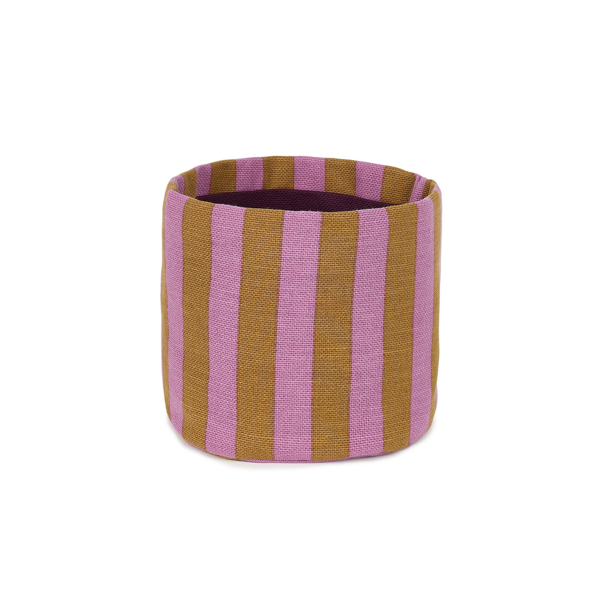 Nobodinoz Stripes Çocuk Odası Sepeti Küçük, Pink Curry