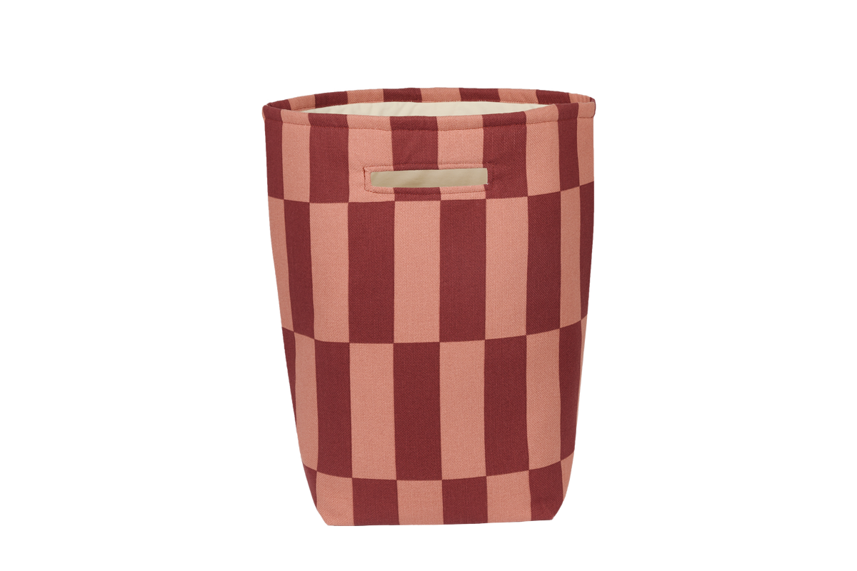 Nobodinoz Vibes Büyük Sepet, Maroon Tiles