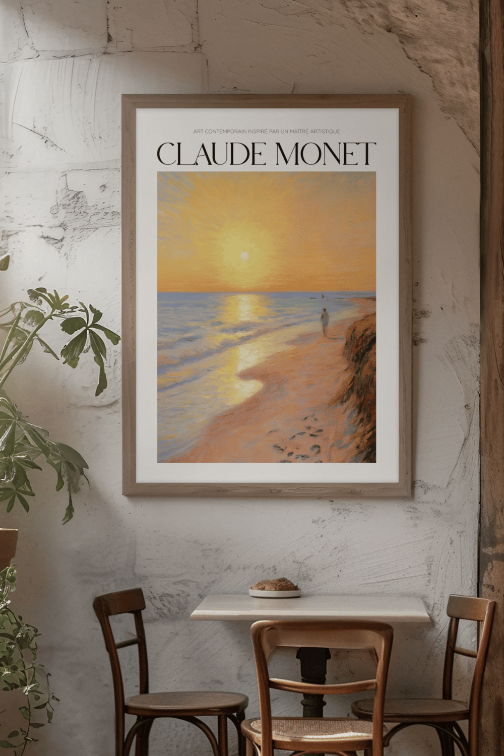 Nord Design-Ressam Serisi Çerçeveli Tablo - Claude Monet - 07-Tablo-2-fleurdirect.live