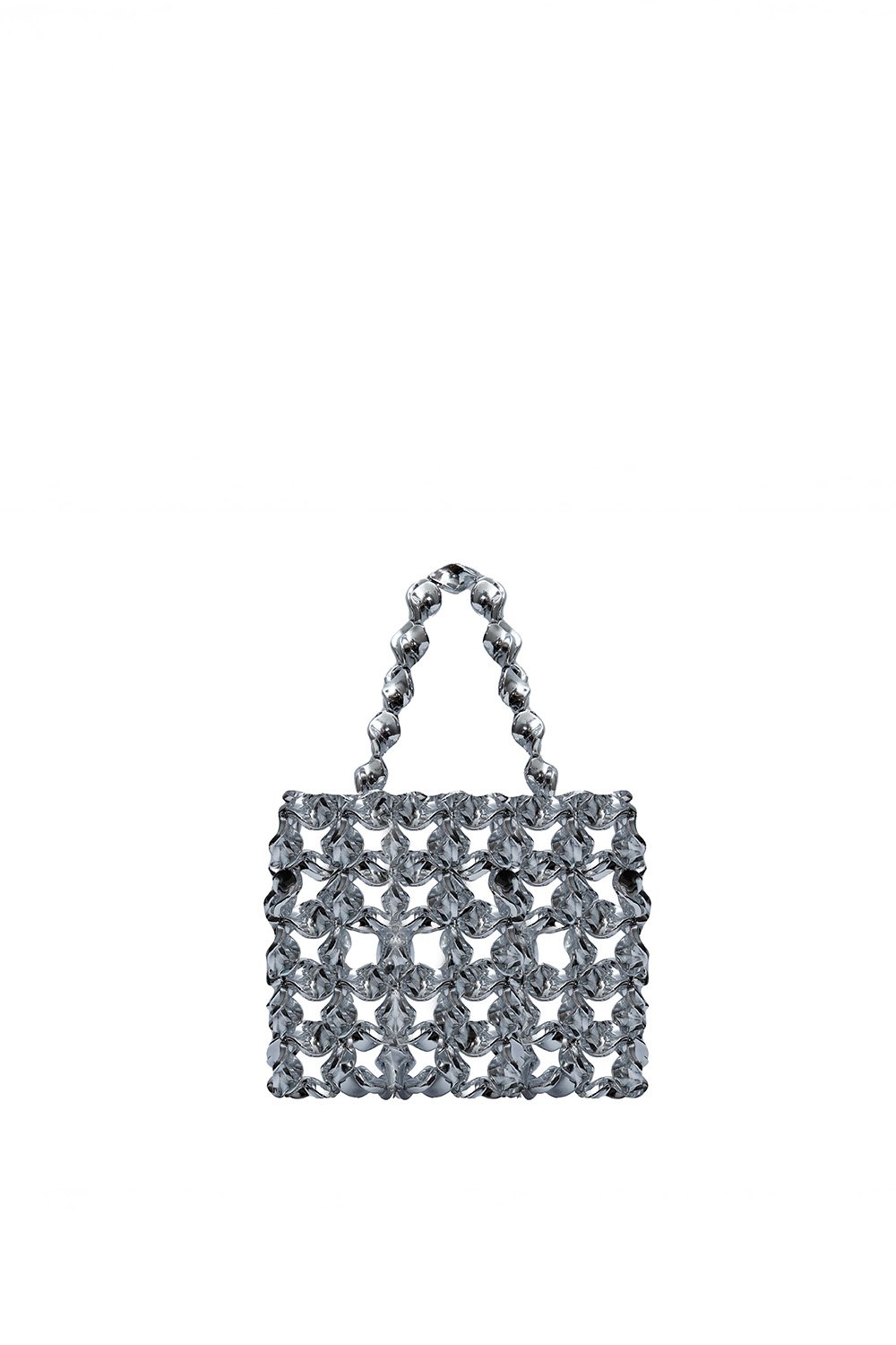 Nyssia Handmade Bag-Recycle Silver-El Çantası-2-fleurdirect.live