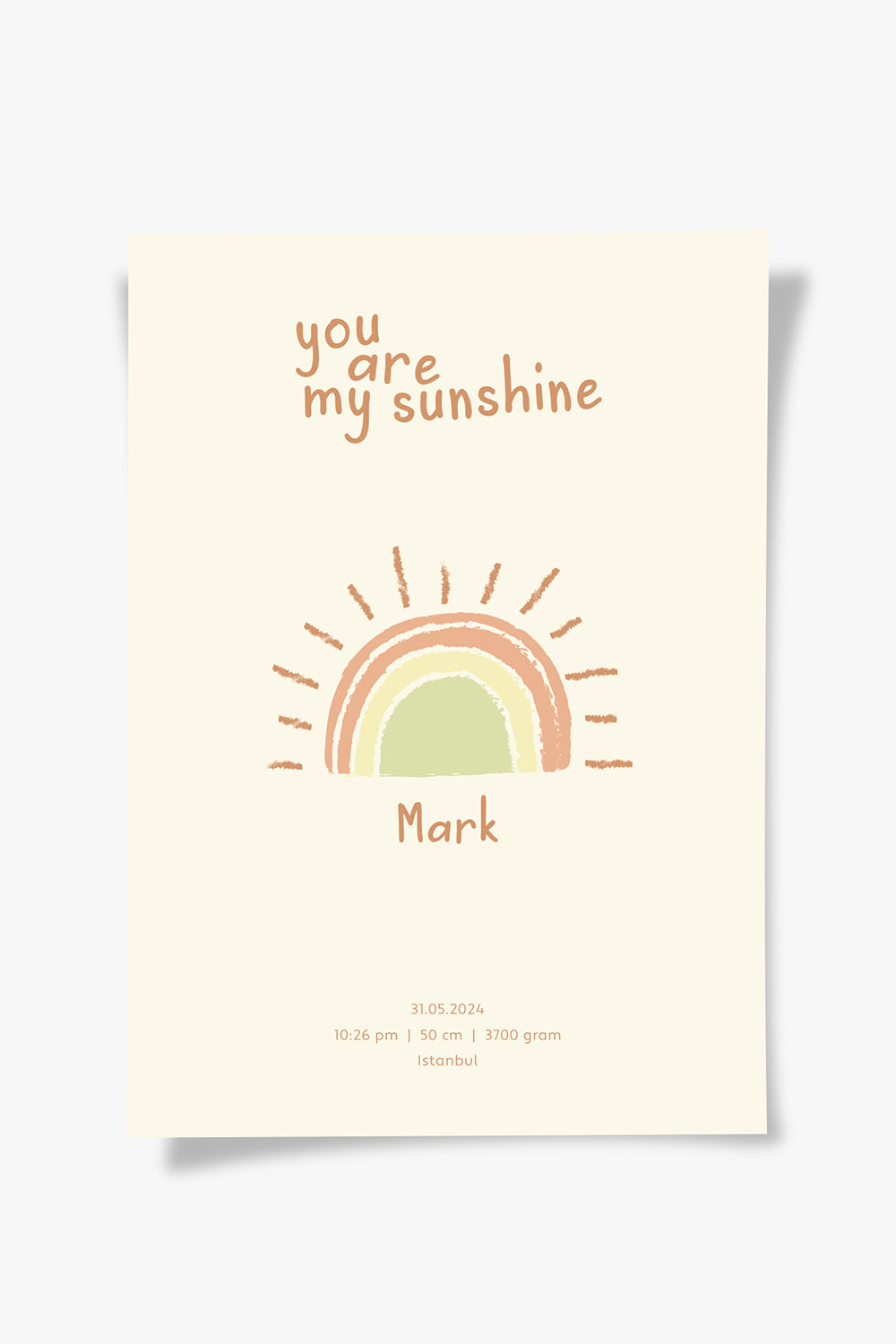 ODA.products-You Are My Sunshine | Çocuk Odası Tablo-Tablo-5-fleurdirect.live