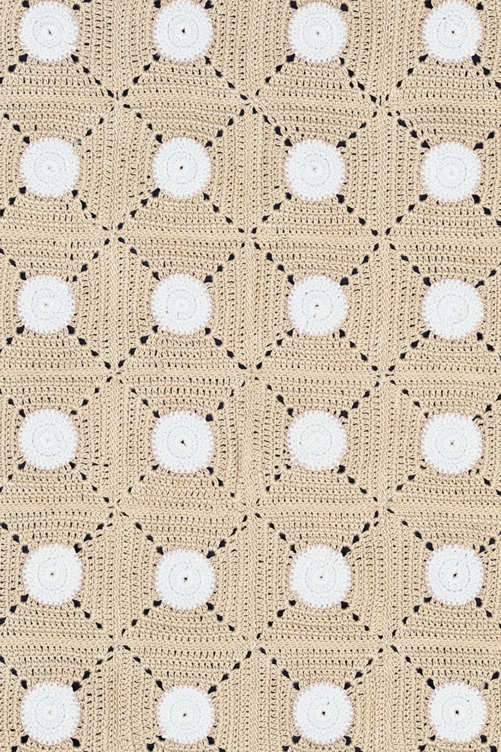 OHM Handmade-Bej Beyaz Tiny Dots El İşi Dantel Örtü-Dantel Örtüler-3-fleurdirect.live