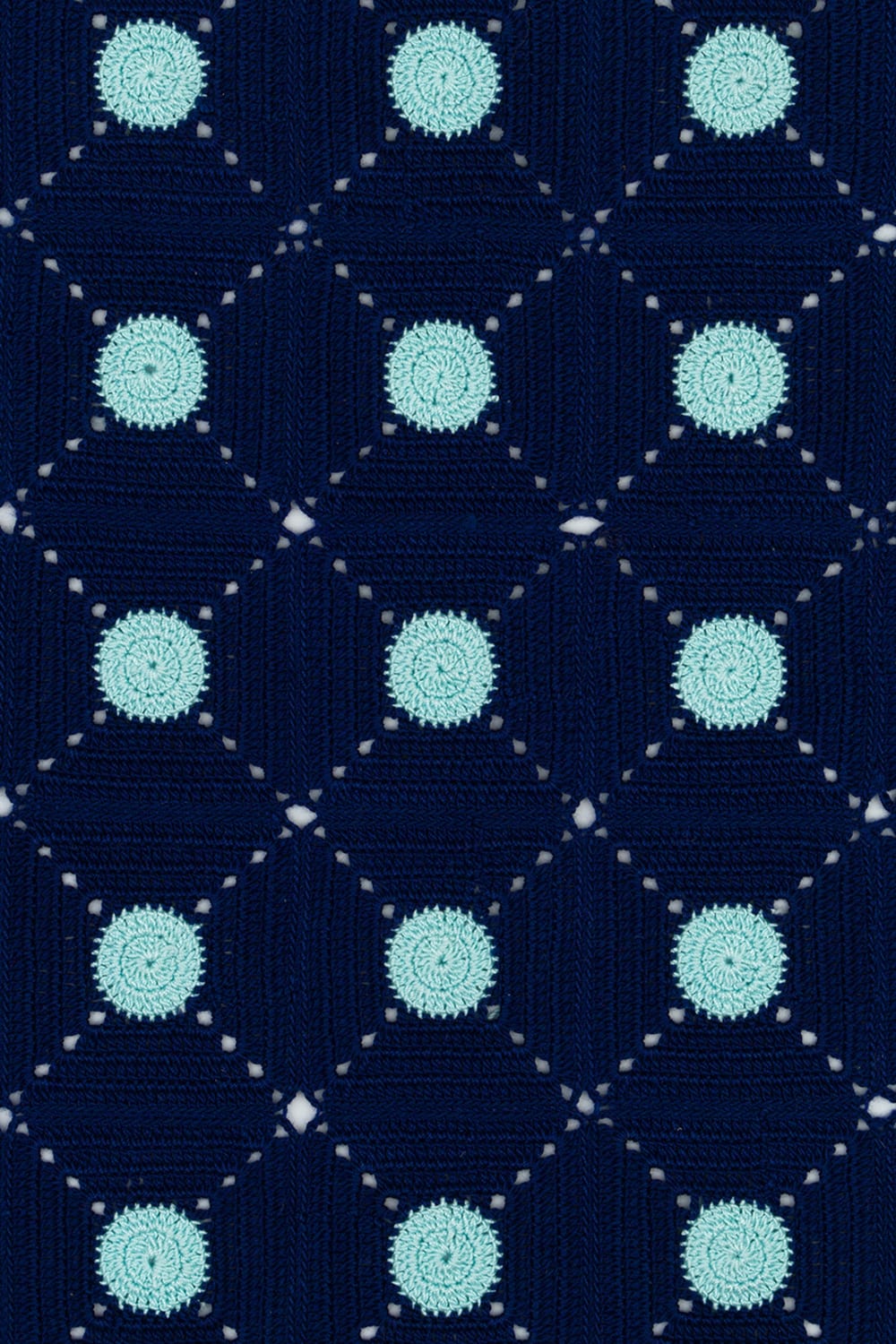 OHM Handmade-Lacivert Mavi Tiny Dots El İşi Dantel-Dantel Örtüler-3-fleurdirect.live