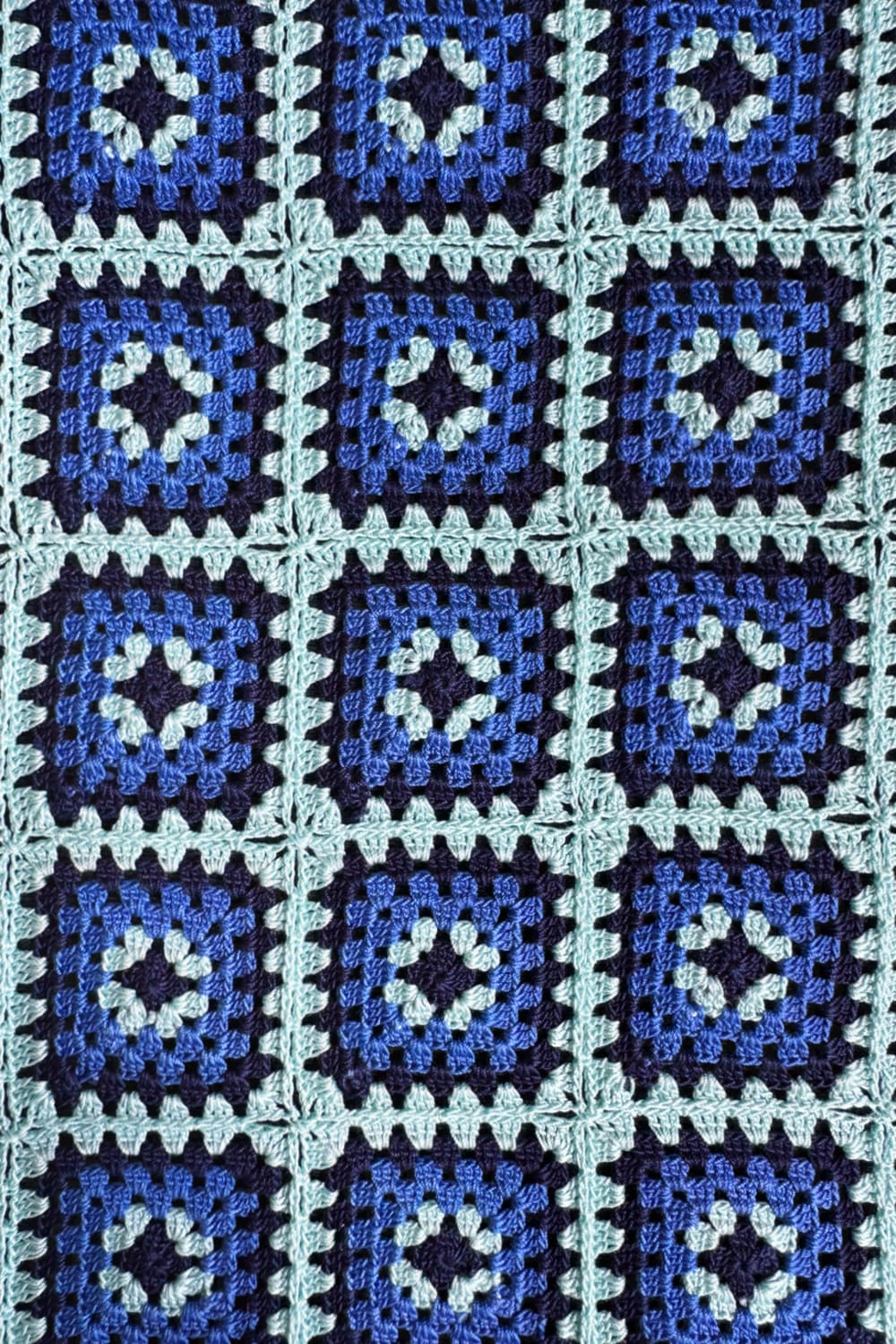 OHM Handmade-Mavi Saks Lacivert Granny El İşi Dantel Örtü-Dantel Örtüler-3-fleurdirect.live