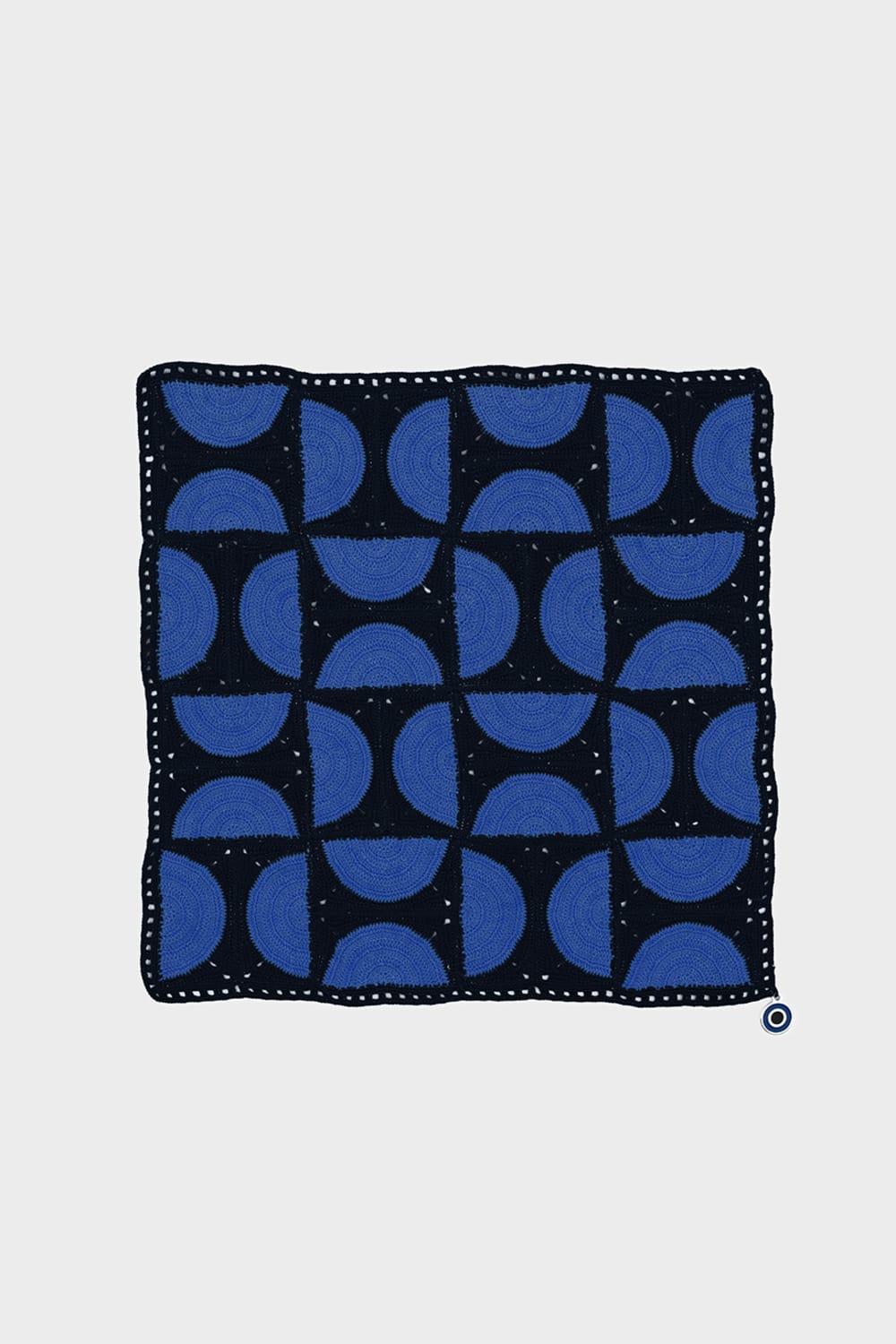 OHM Handmade-Saks Siyah Circus El İşi Dantel Örtü-Dantel Örtüler-1-fleurdirect.live