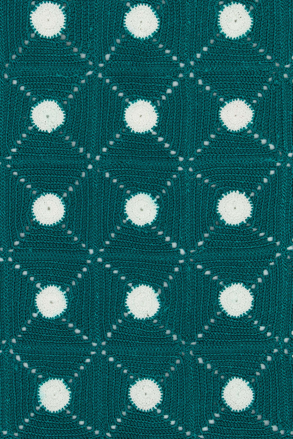 OHM Handmade-Yeşil Beyaz Tiny Dots El İşi Dantel Örtü-Dantel Örtüler-3-fleurdirect.live