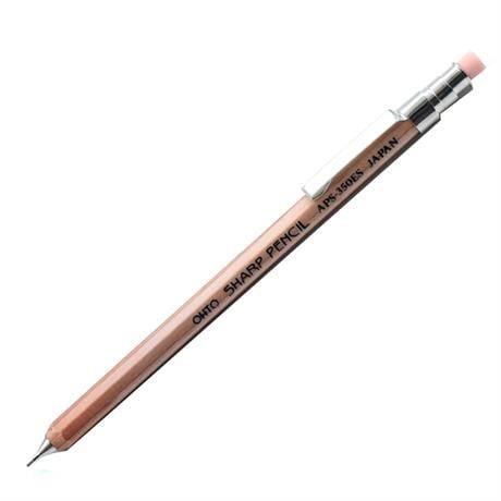 Ohto-Ohto Wood Sharp Mini Mekanik Kurşun Kalem 0.5mm Natural Aps 350 Es-Mekanik Uçlu Kalem-1-fleurdirect.live