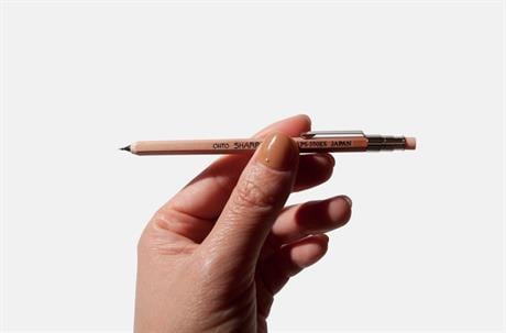 Ohto-Ohto Wood Sharp Mini Mekanik Kurşun Kalem 0.5mm Natural Aps 350 Es-Mekanik Uçlu Kalem-2-fleurdirect.live