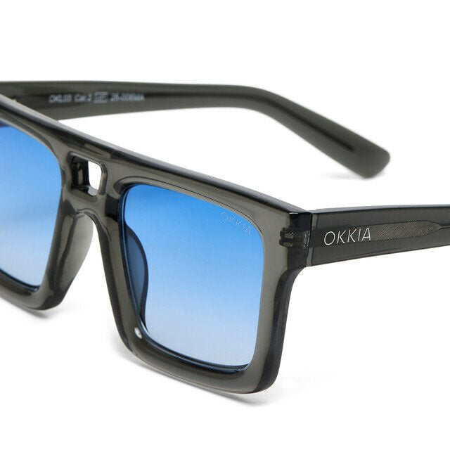 Okkia-Okkia Club Vulcano Mavi Lens Polarize Güneş Gözlüğü Şeffaf Füme-Güneş Gözlüğü-3-fleurdirect.live